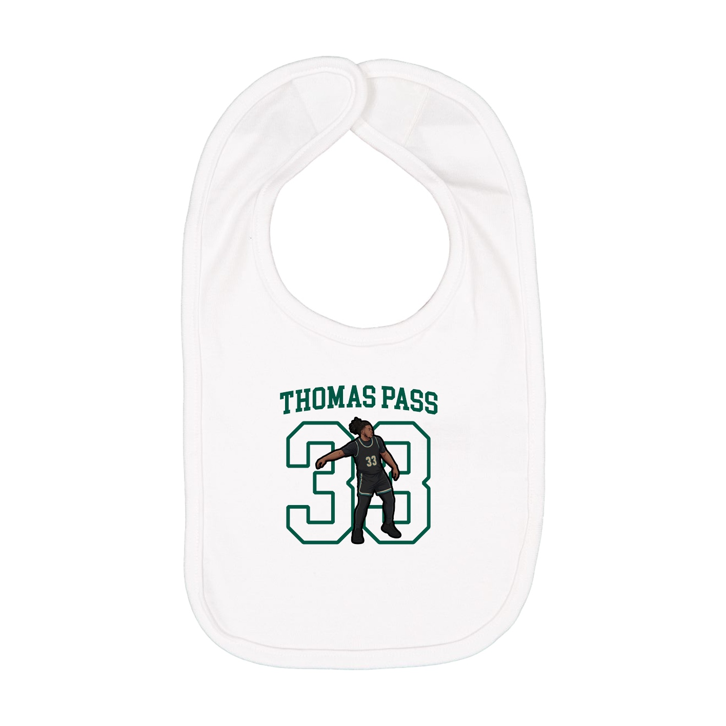 Infant Bib — Shirsey in White