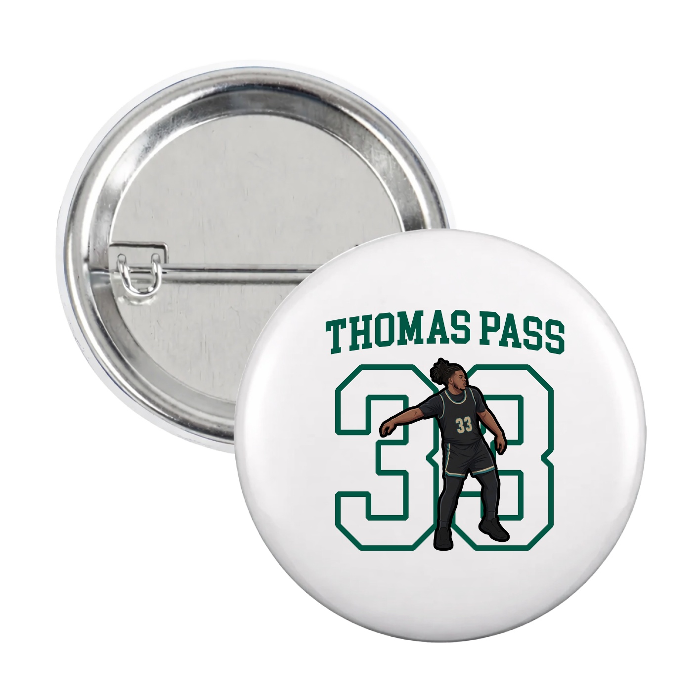 Game Day Button — Shirsey in White