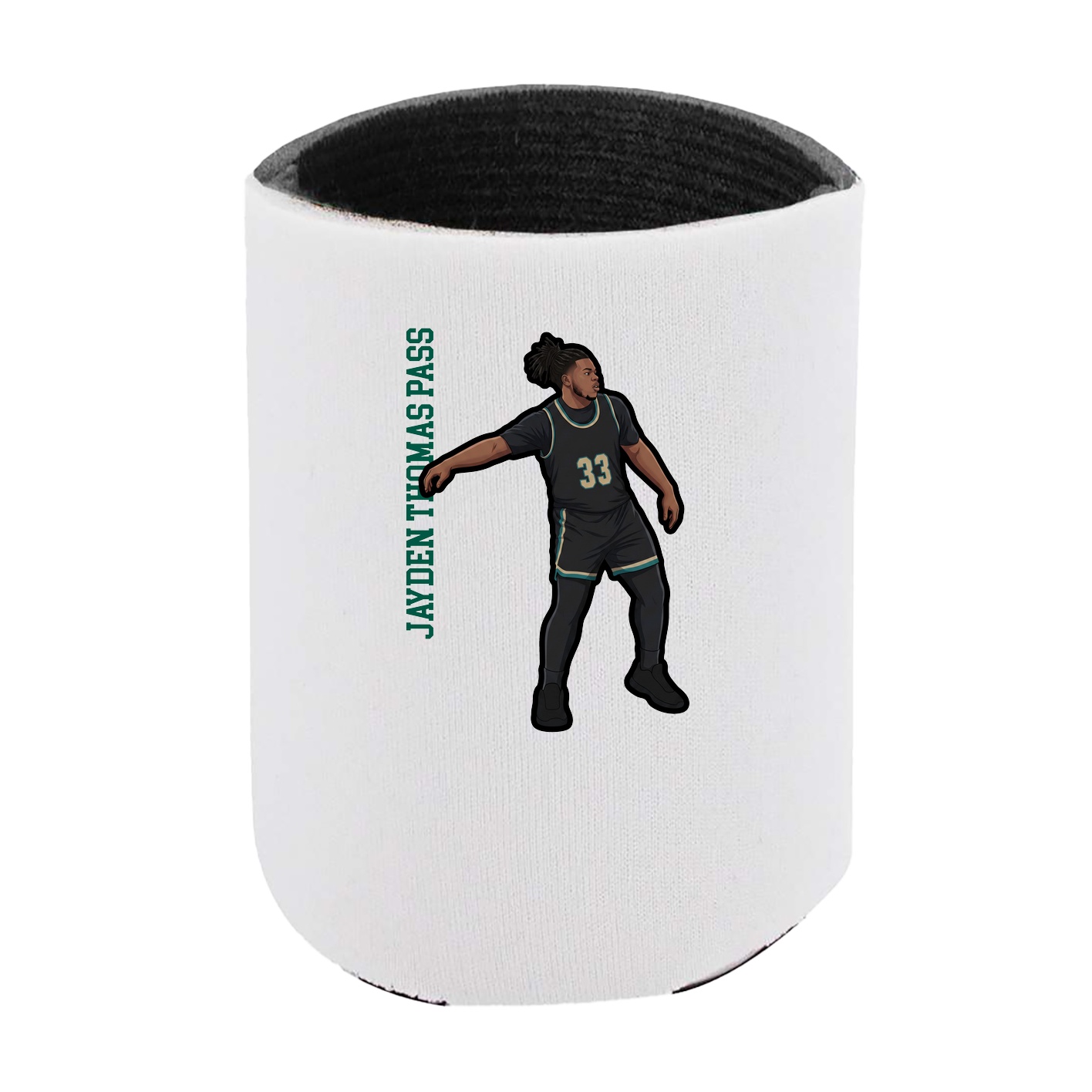 Can Holder — Name Vertical in White