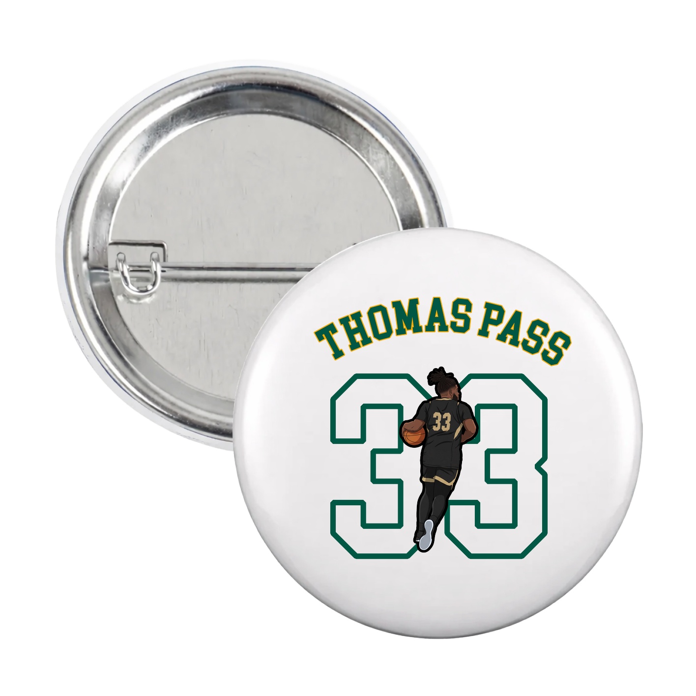Game Day Button — Shirsey Arch in White