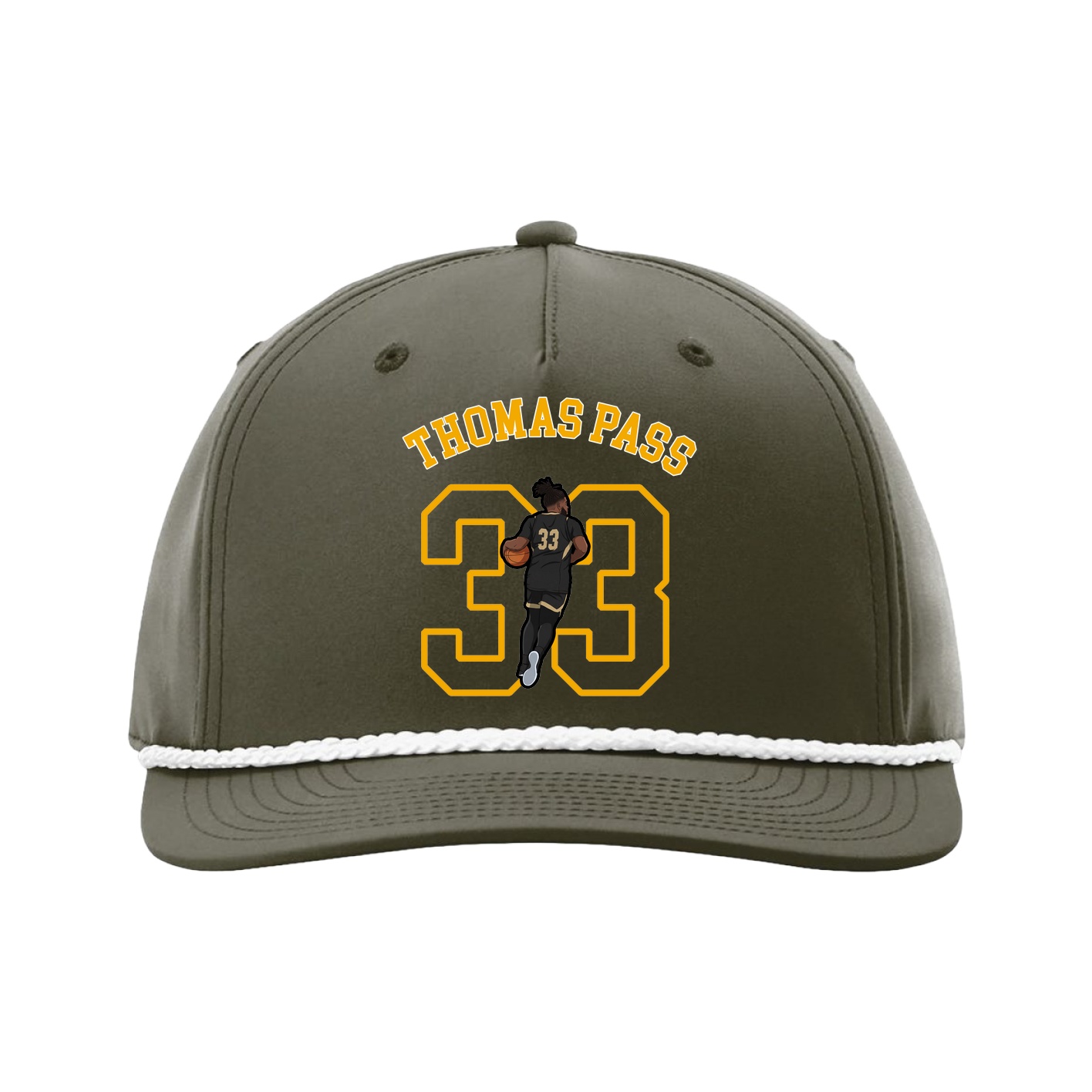 Five-Panel Classic Rope Cap — Shirsey Arch in Green
