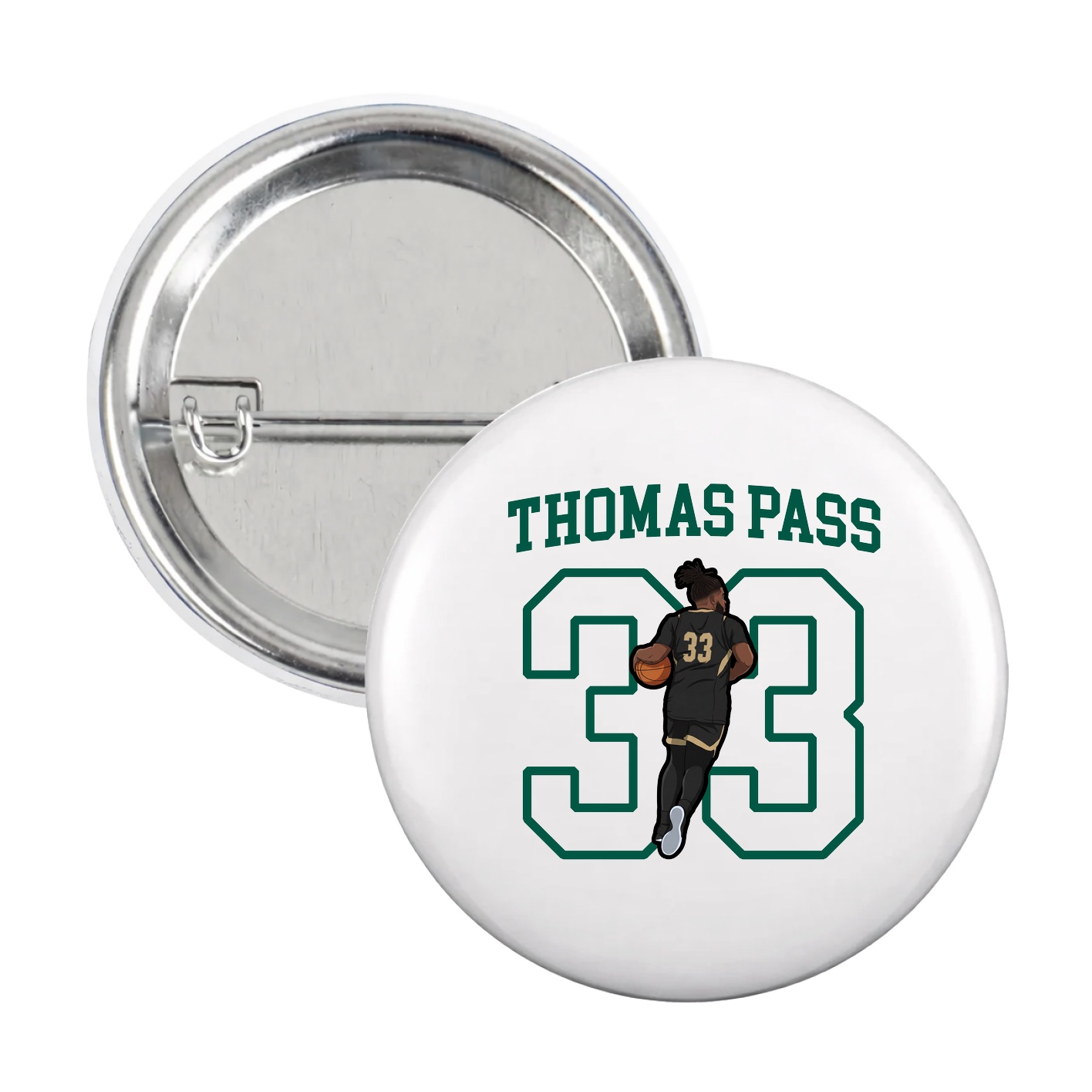 Game Day Button — Shirsey in White