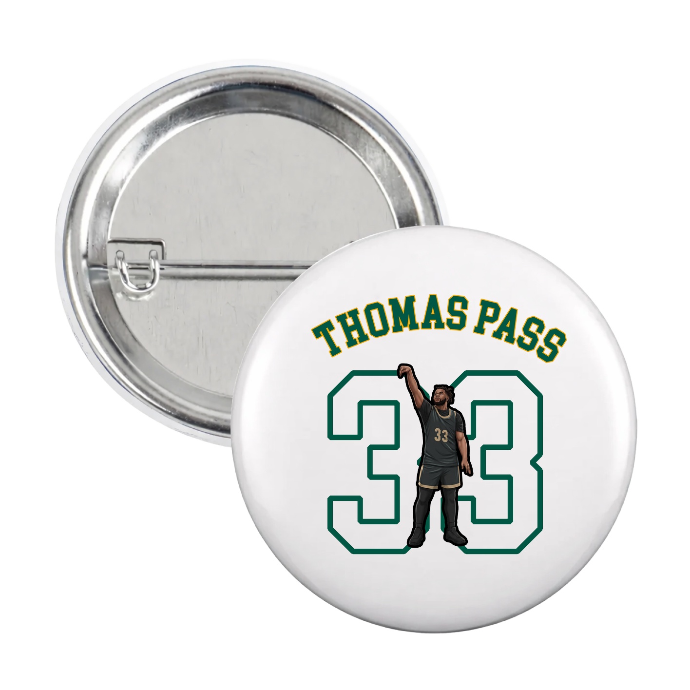 Game Day Button — Shirsey Arch in White