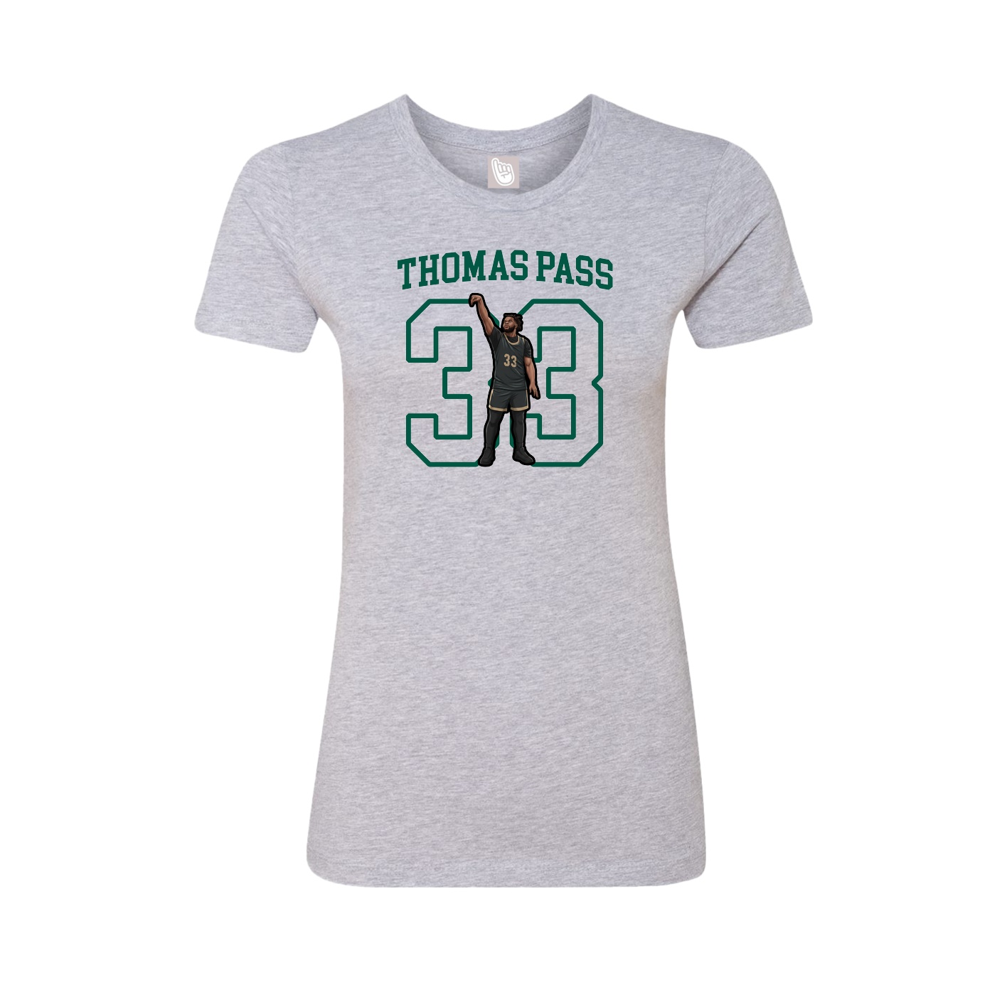 Fitted Women's Tee — Shirsey in Grey