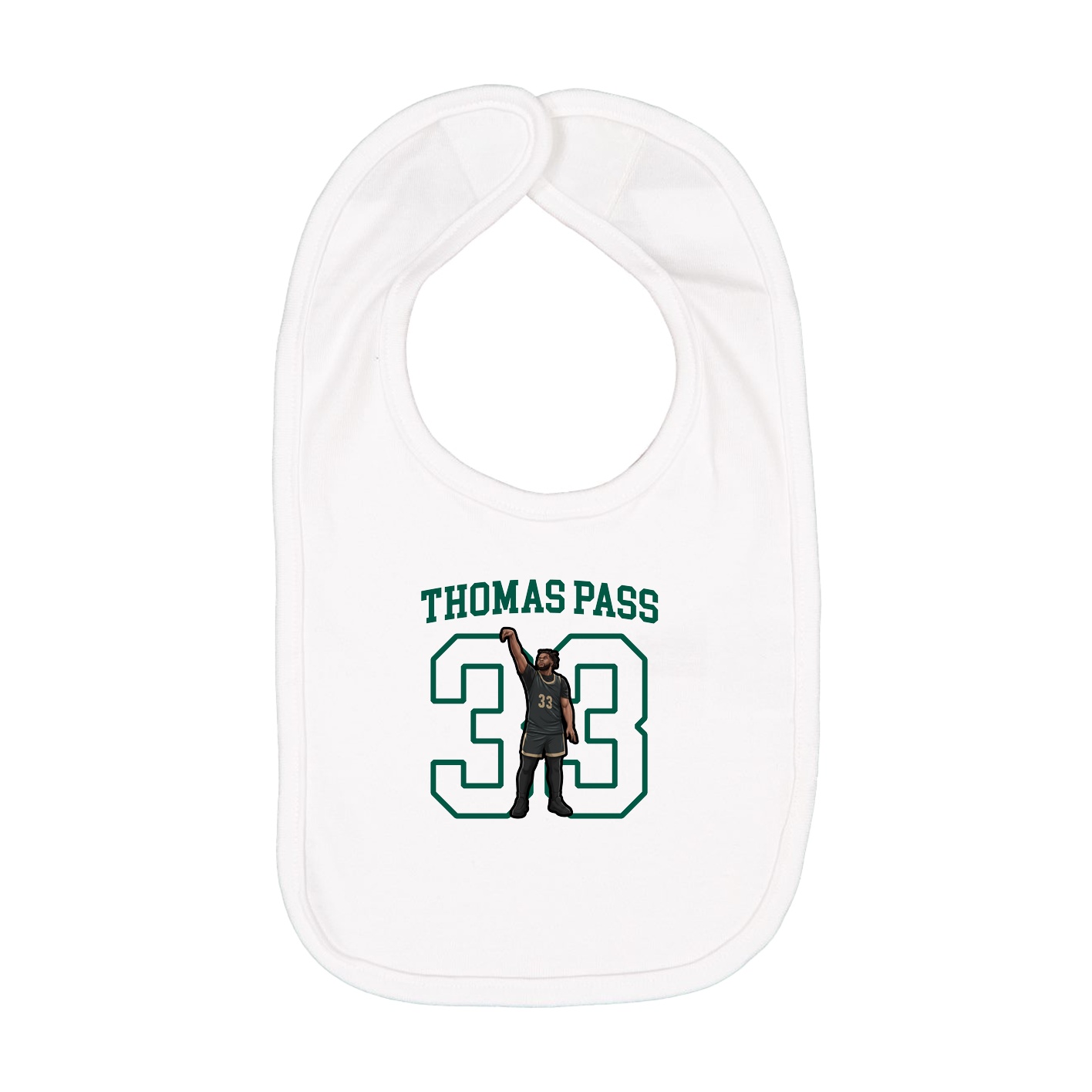 Infant Bib — Shirsey in White