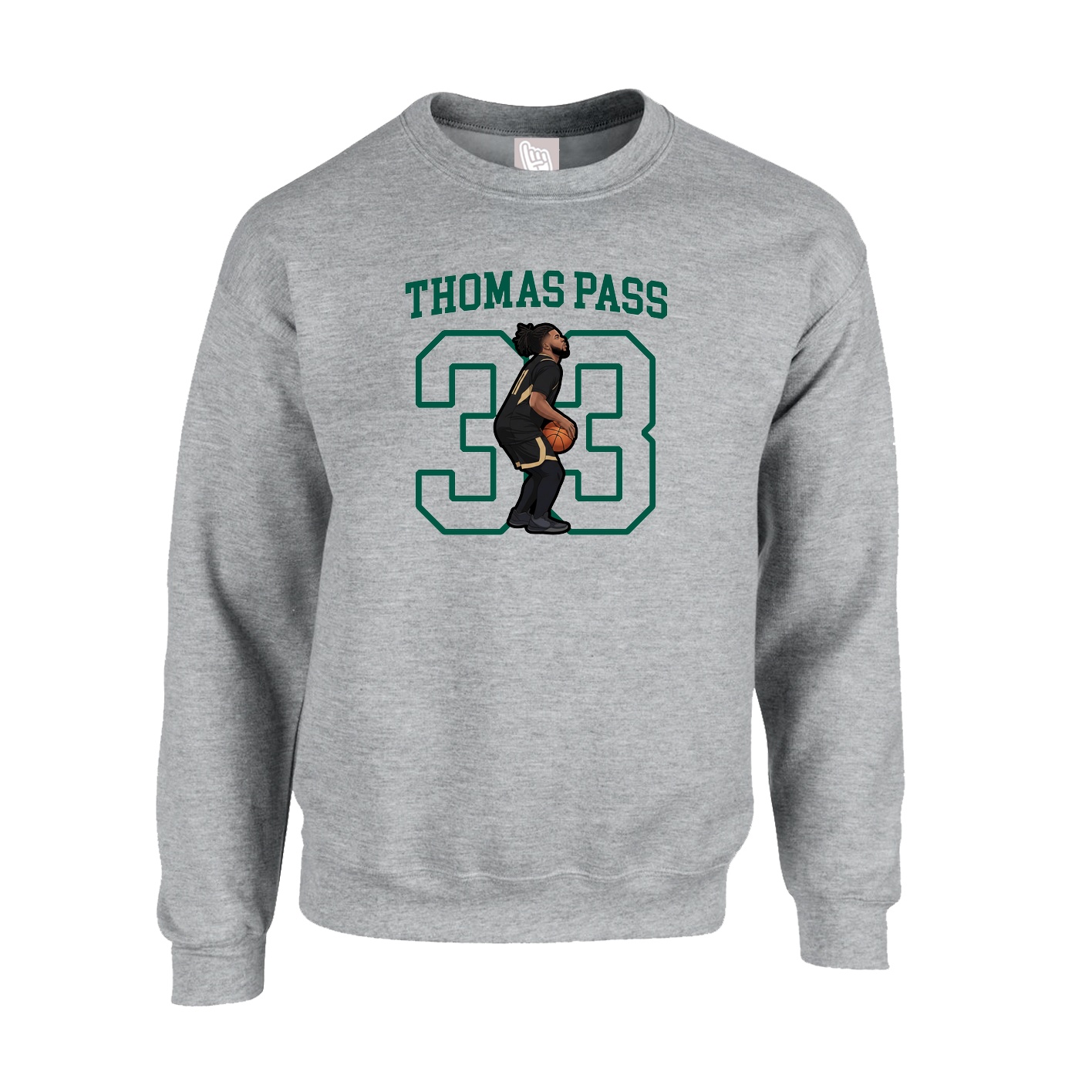 Fleece Crew — Shirsey in Grey