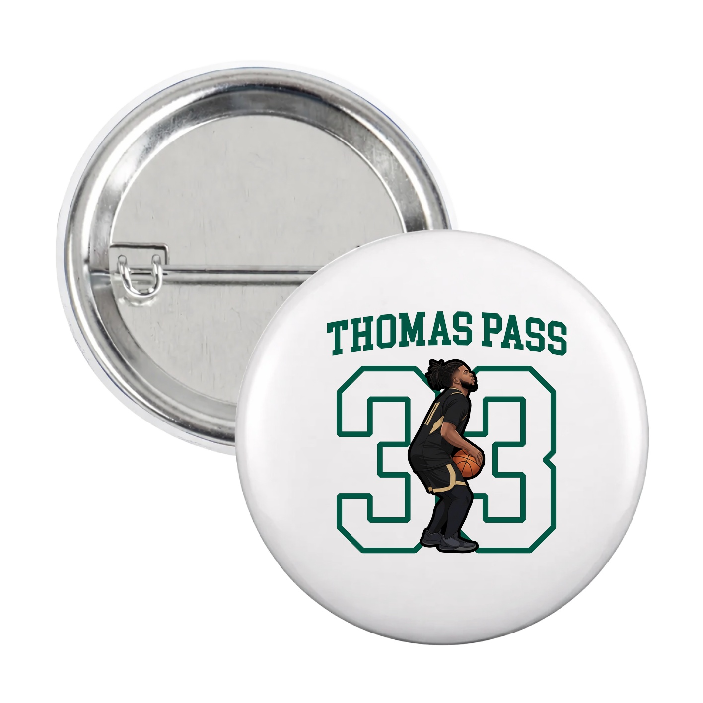 Game Day Button — Shirsey in White