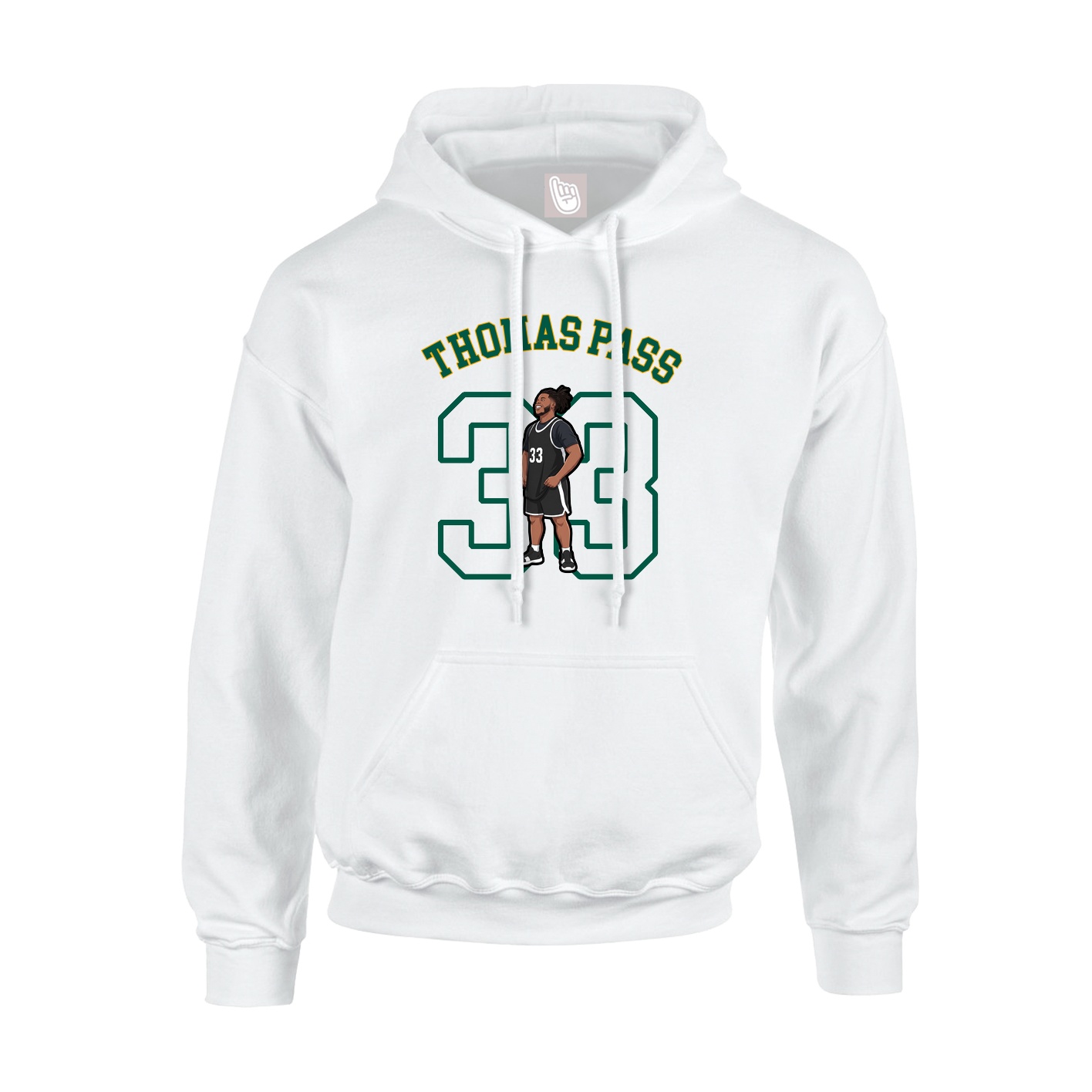 Hoodie — Shirsey Arch in White
