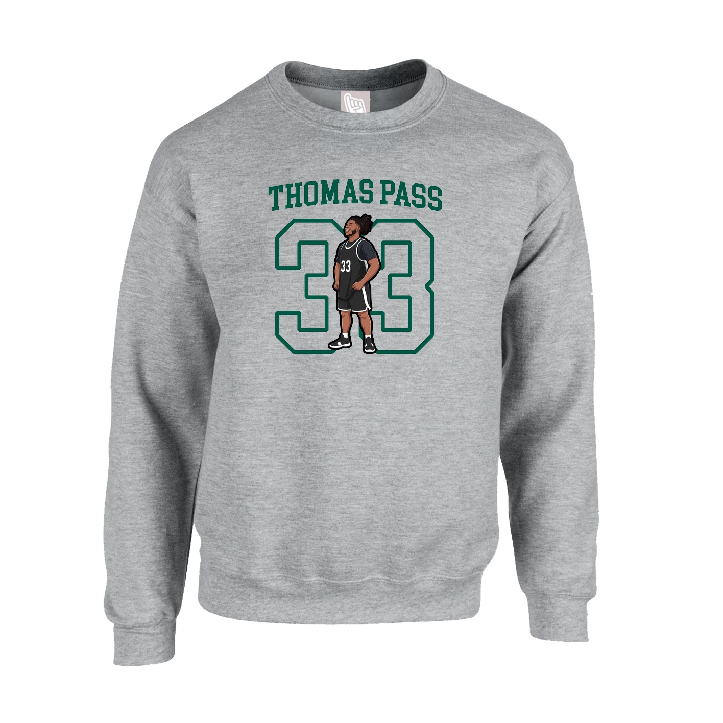 Fleece Crew — Shirsey in Grey