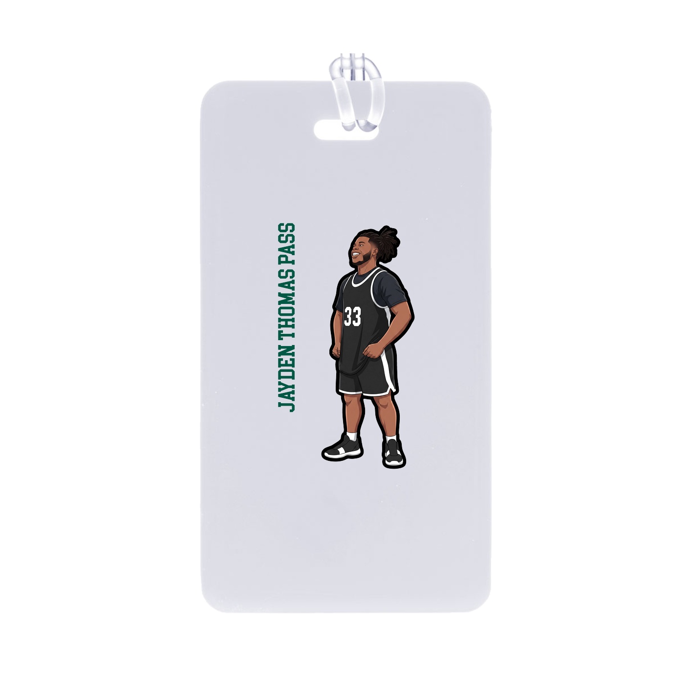 Bag Tag — Name Vertical in Classic