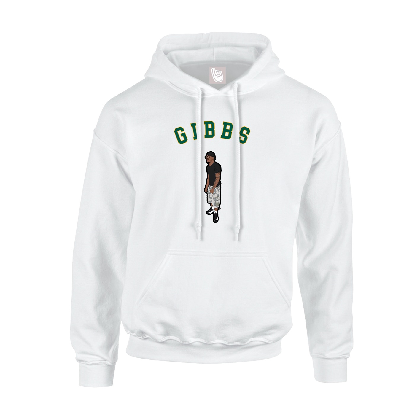 Hoodie — Shirsey Arch in White