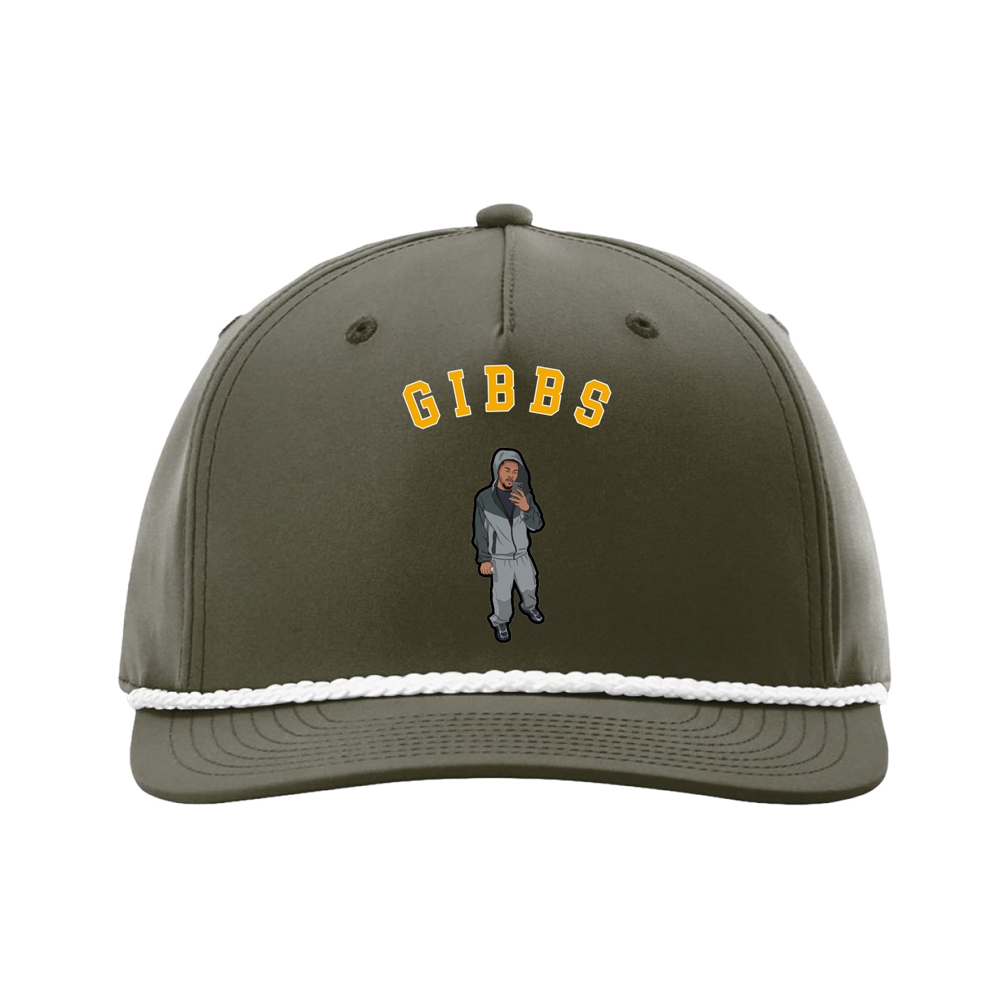 Five-Panel Classic Rope Cap — Shirsey Arch in Green