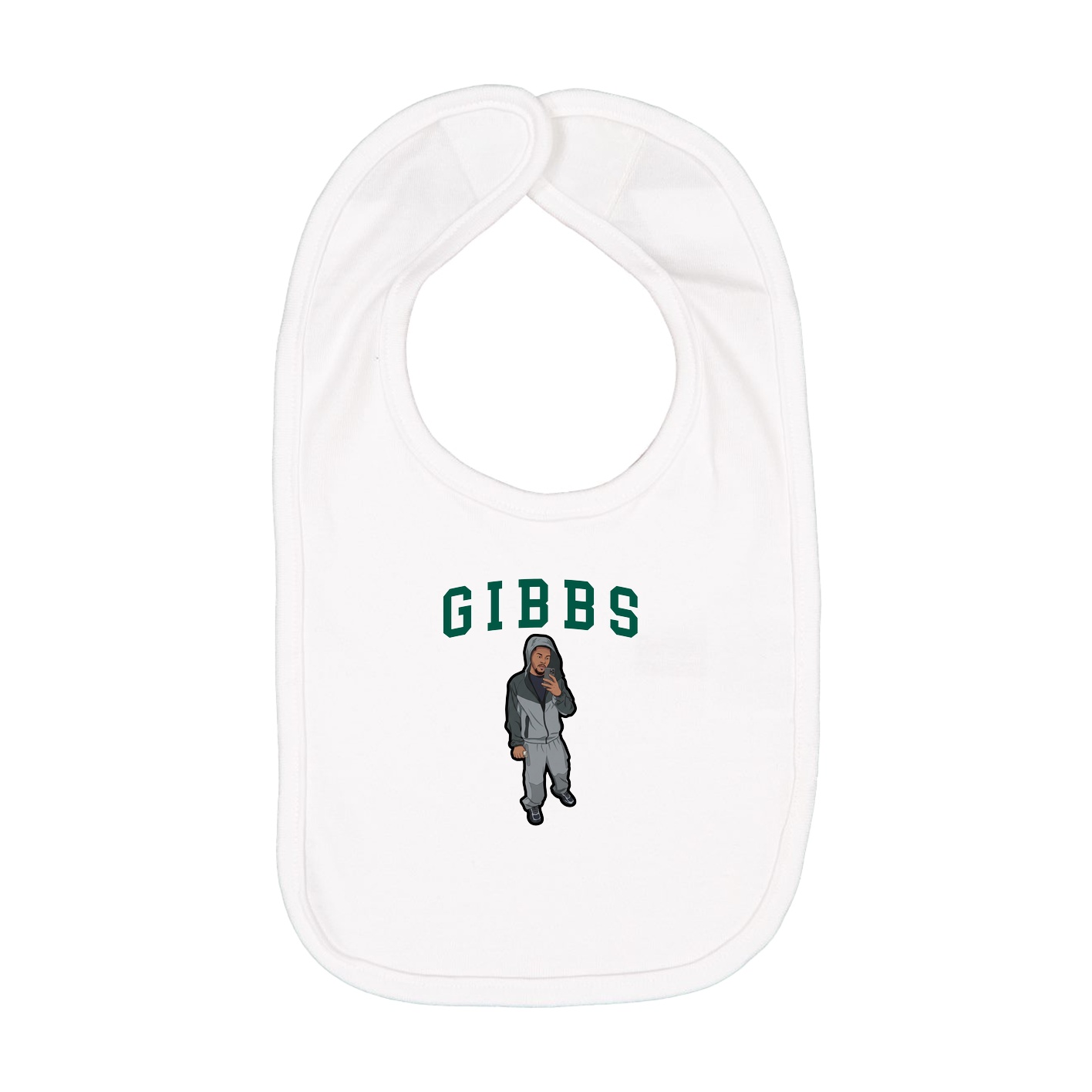 Infant Bib — Shirsey in White