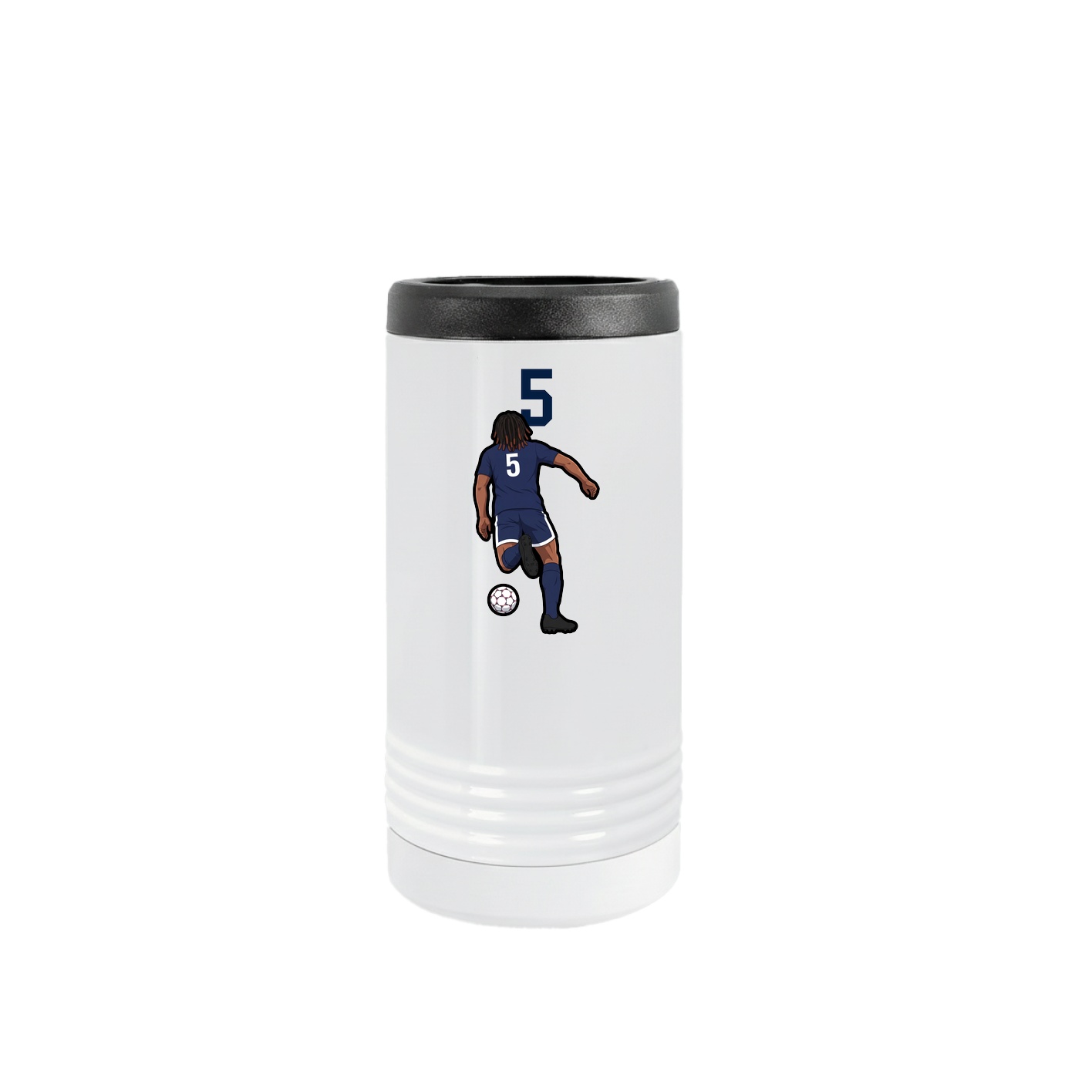 Slim Beverage Holder — Number Top in White