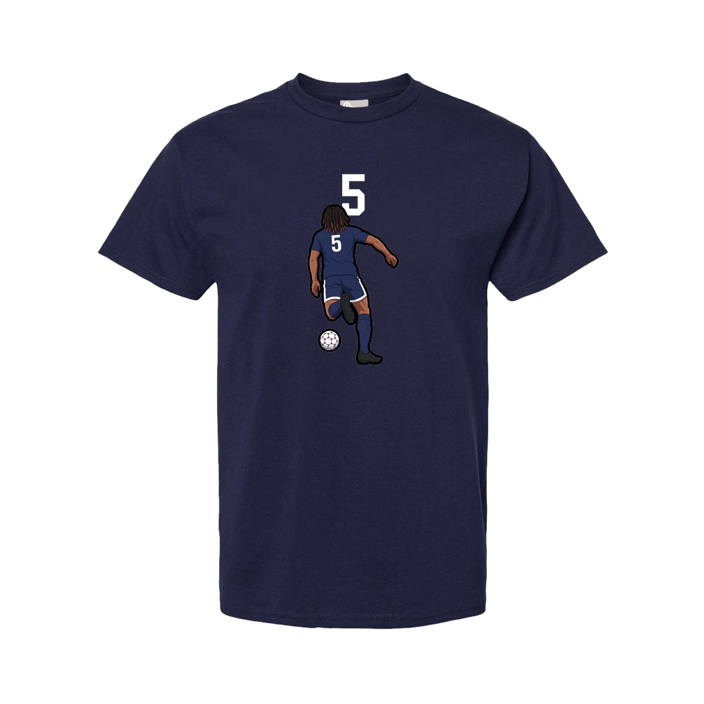 Tee — Number Top in Navy