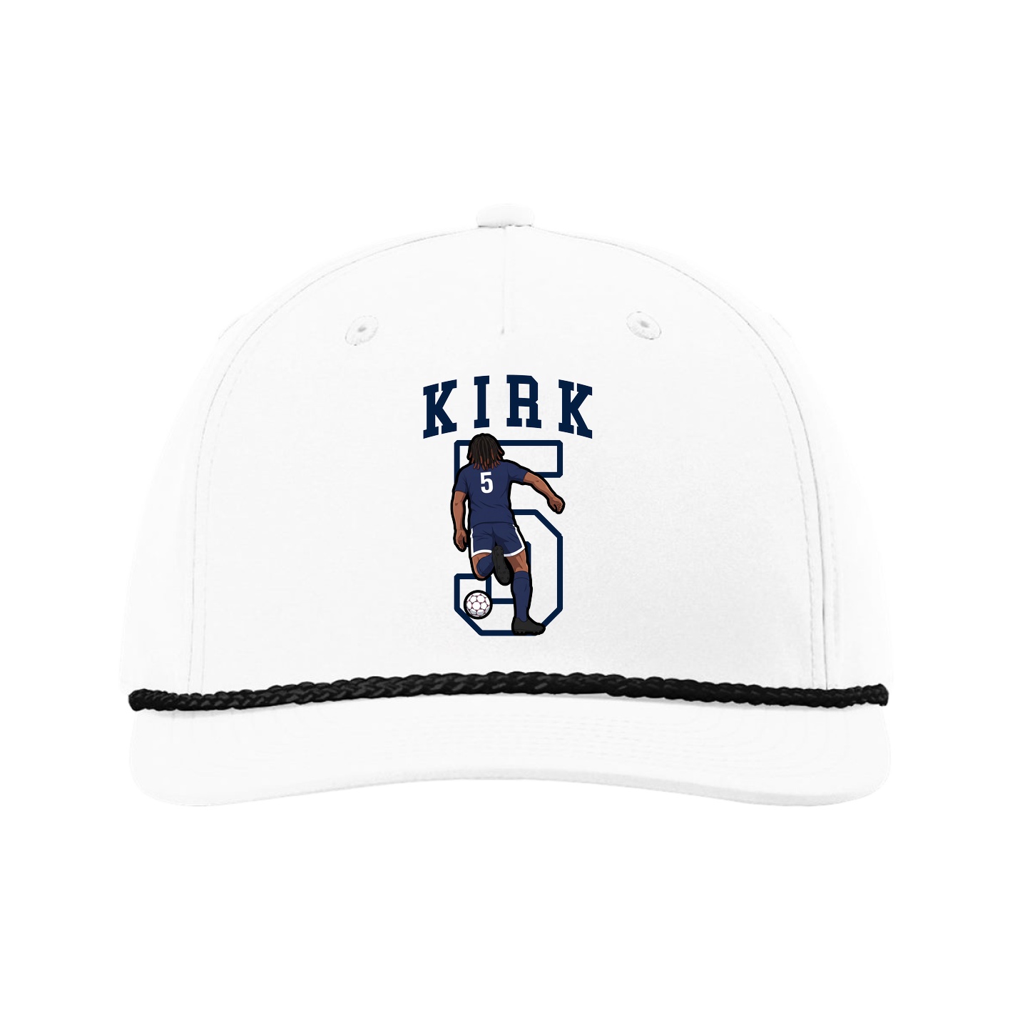 Five-Panel Classic Rope Cap — Shirsey in White