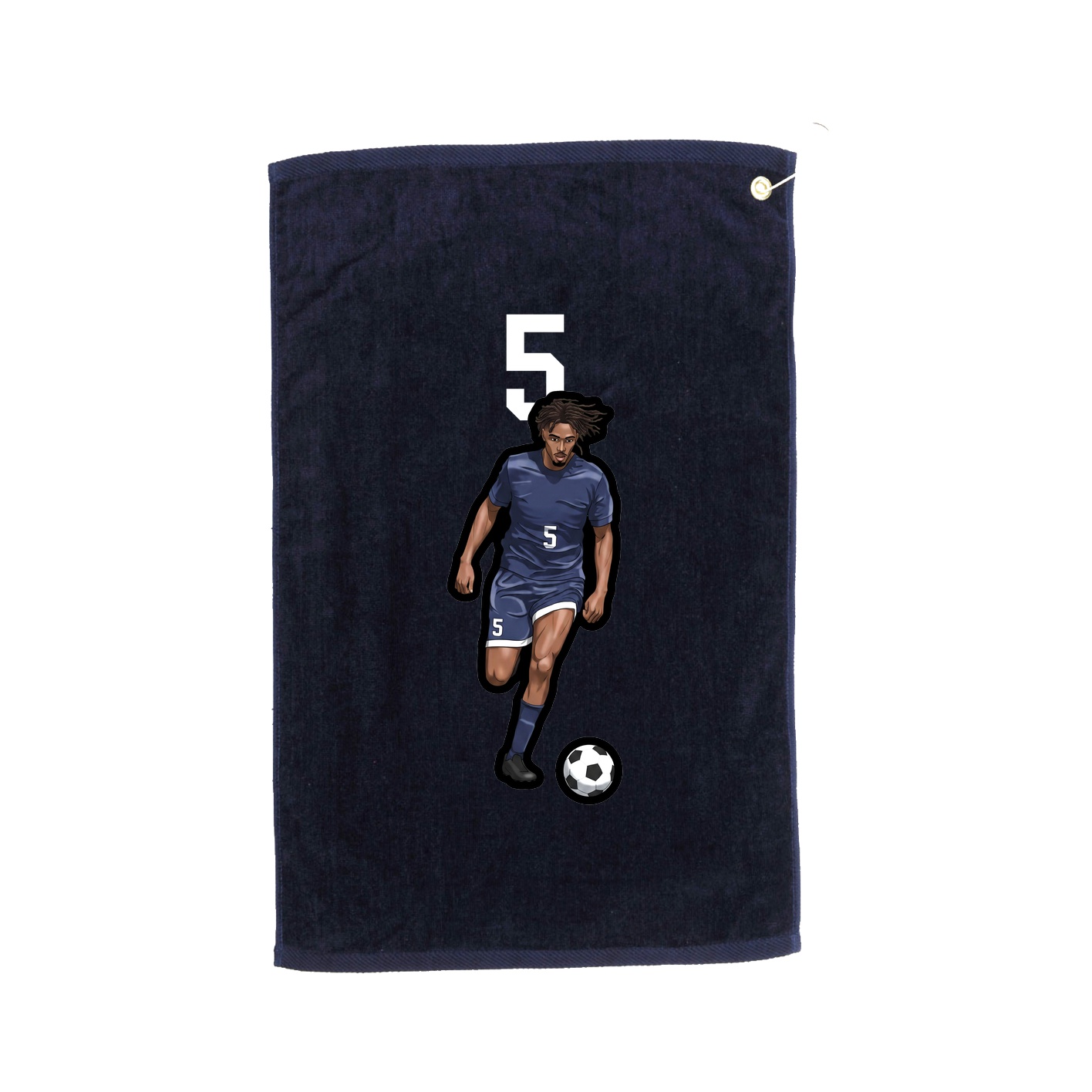 Golf Towel — Number Top in Navy