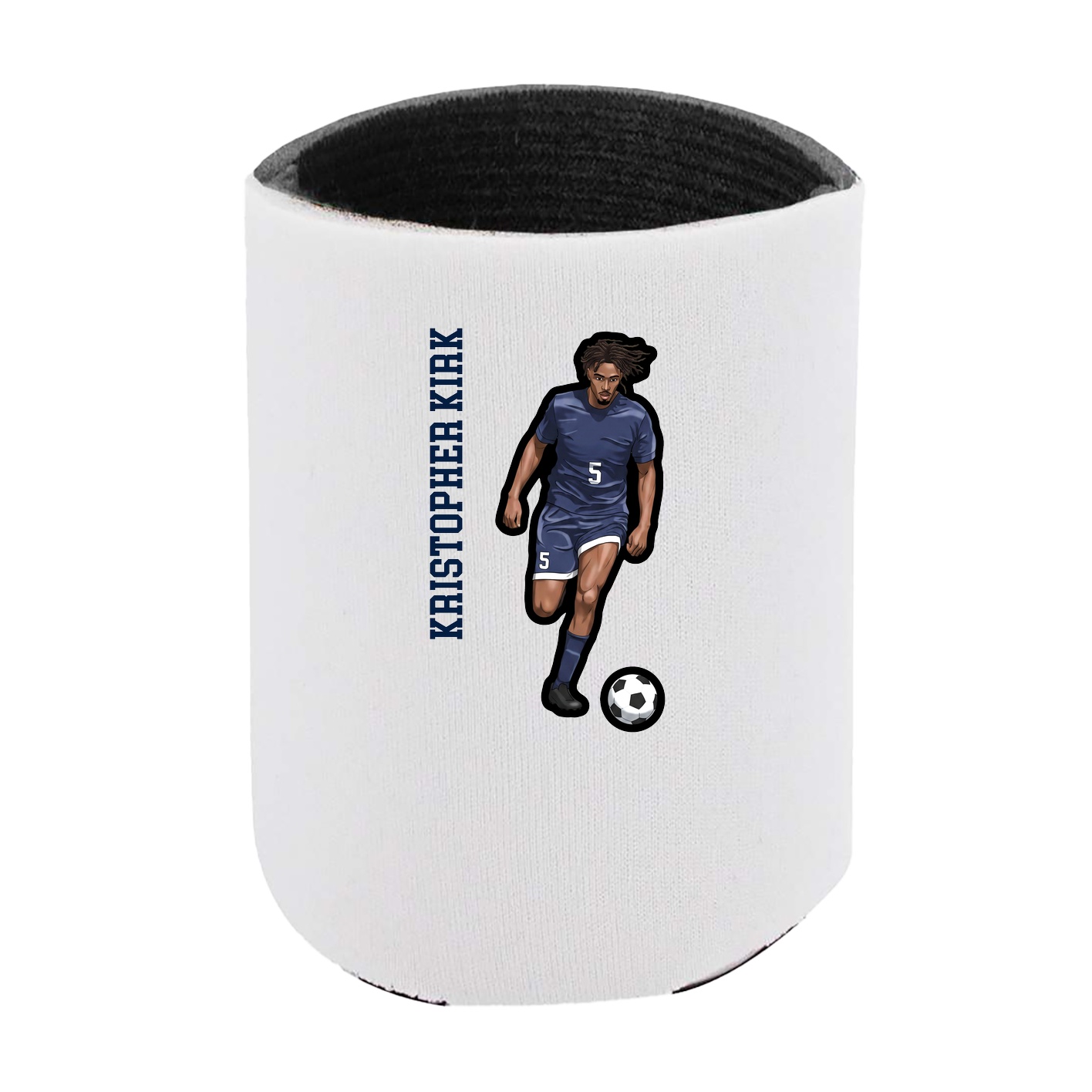Can Holder — Name Vertical in White