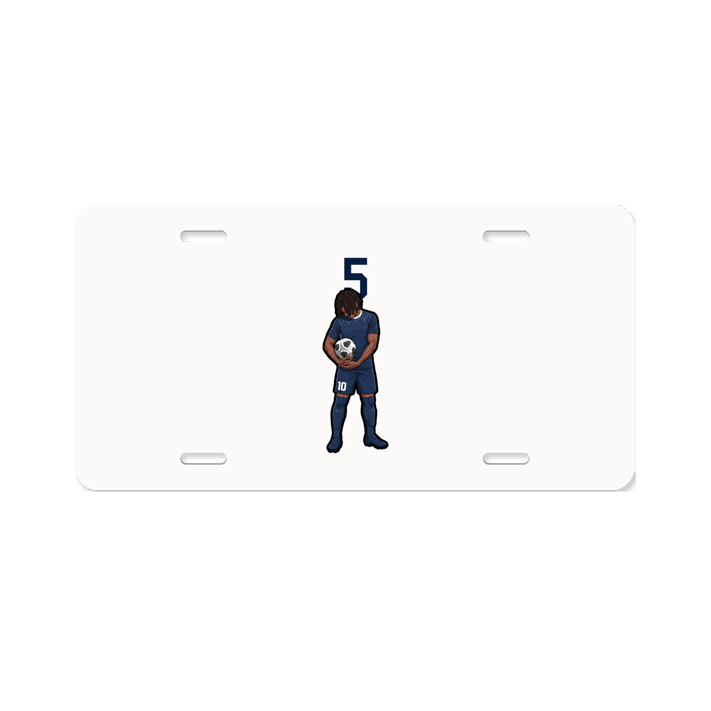 License Plate — Number Top in Classic