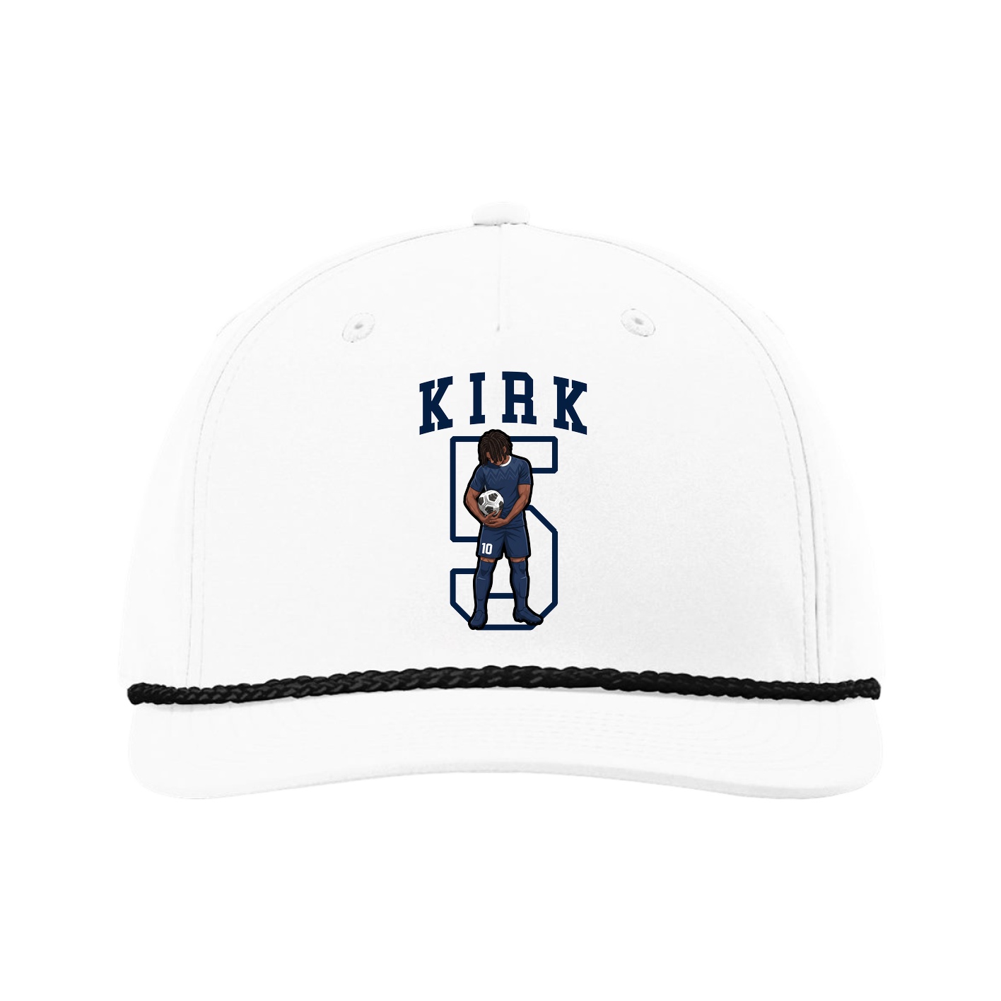 Five-Panel Classic Rope Cap — Shirsey in White