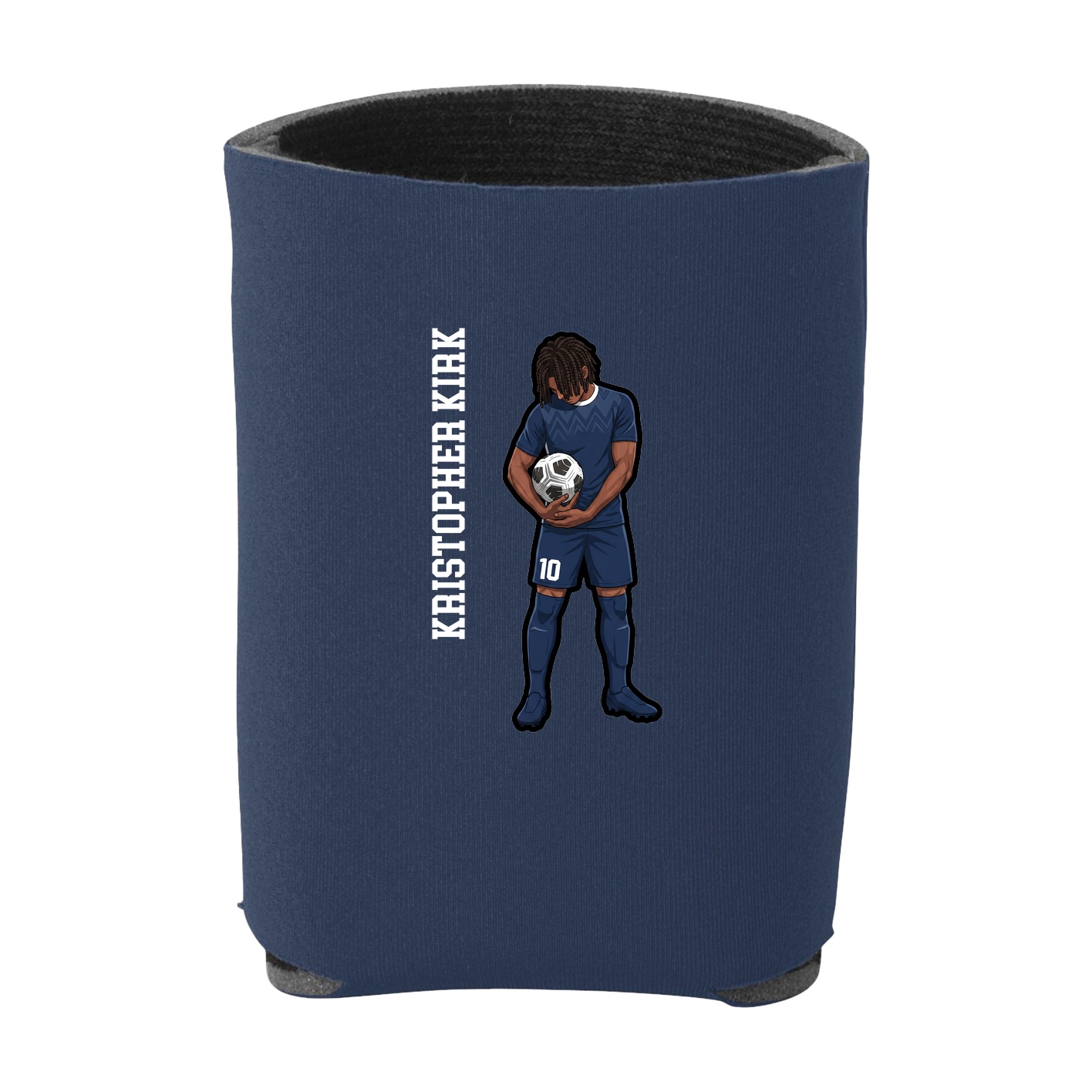 Can Holder — Name Vertical in Navy