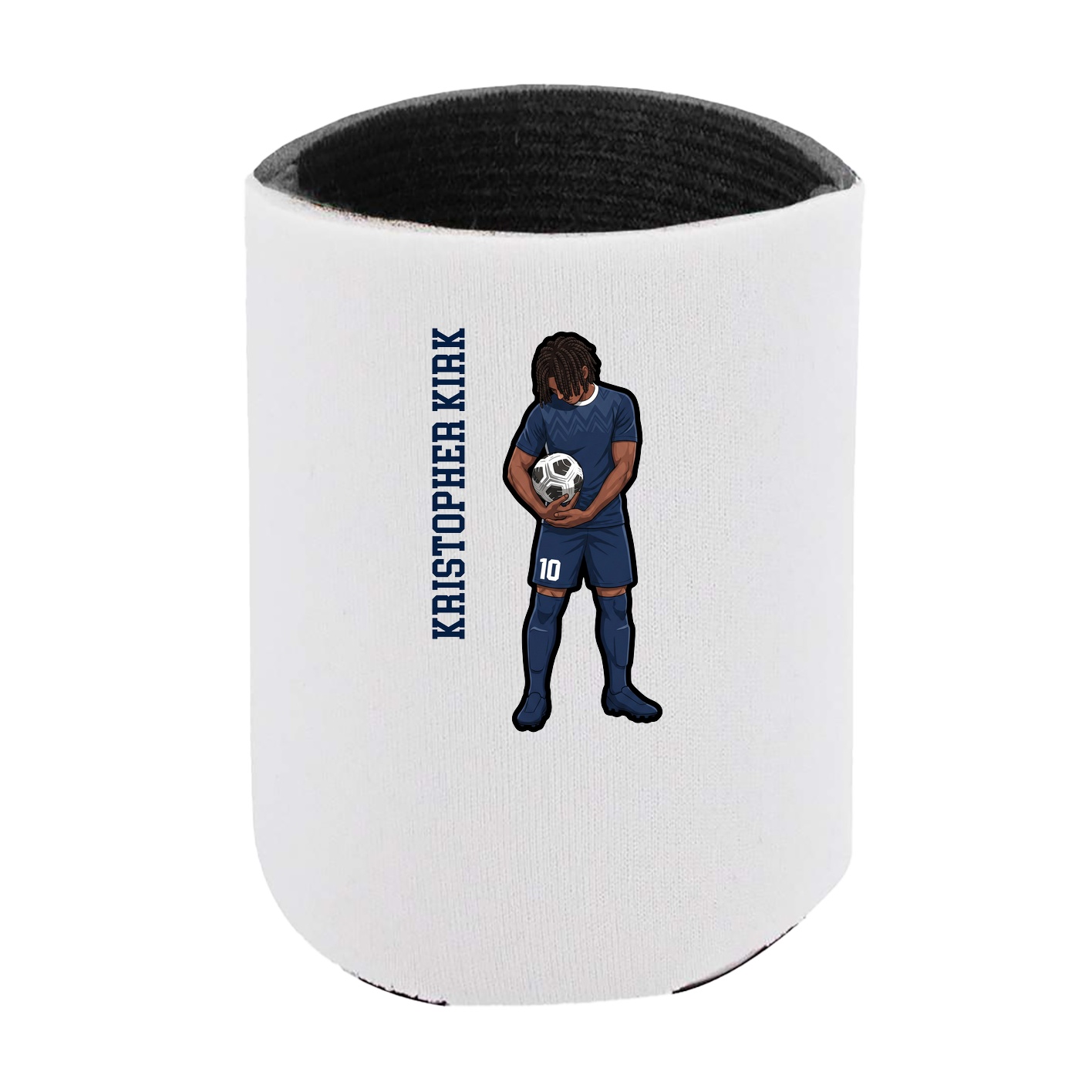 Can Holder — Name Vertical in White