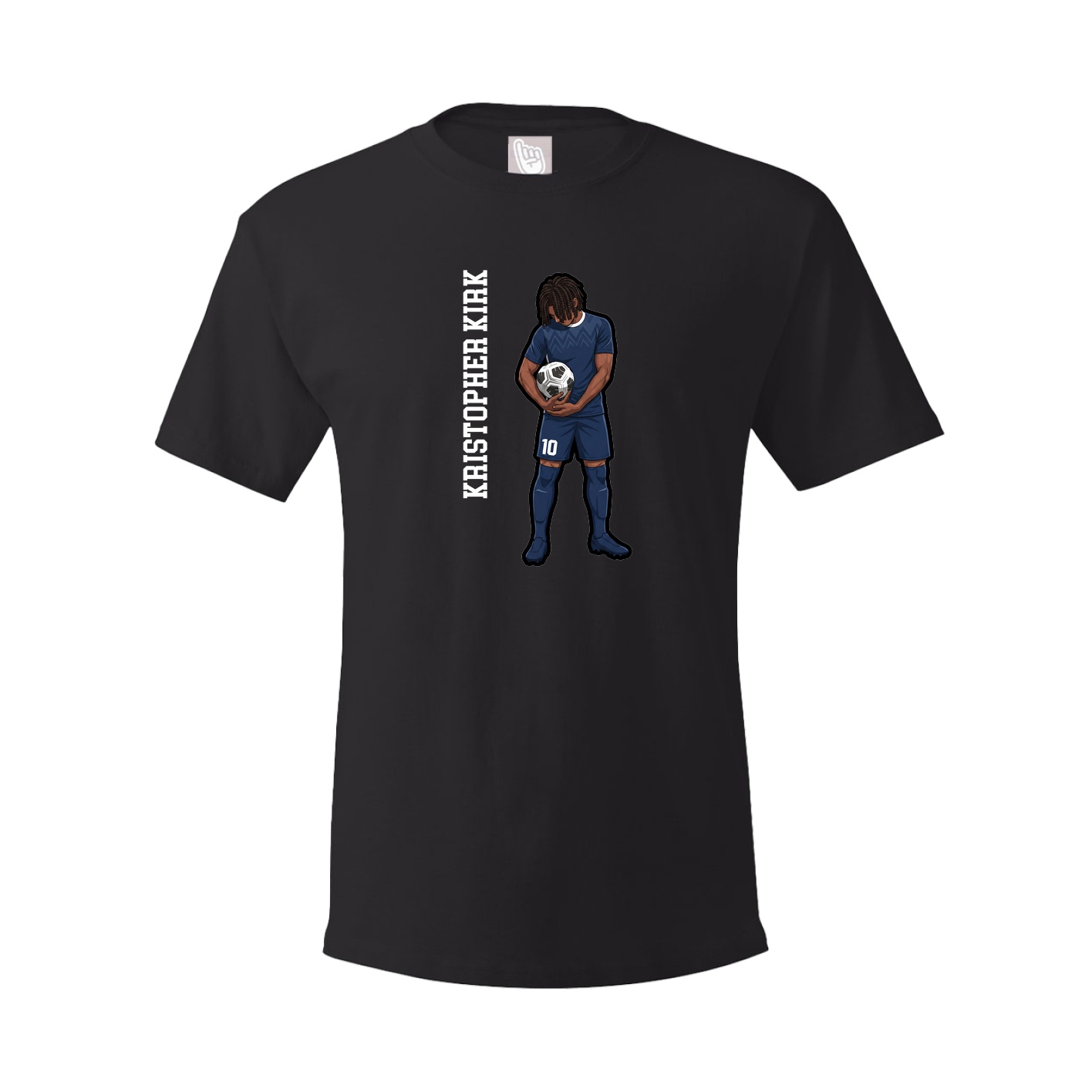 Tee — Name Vertical in Black