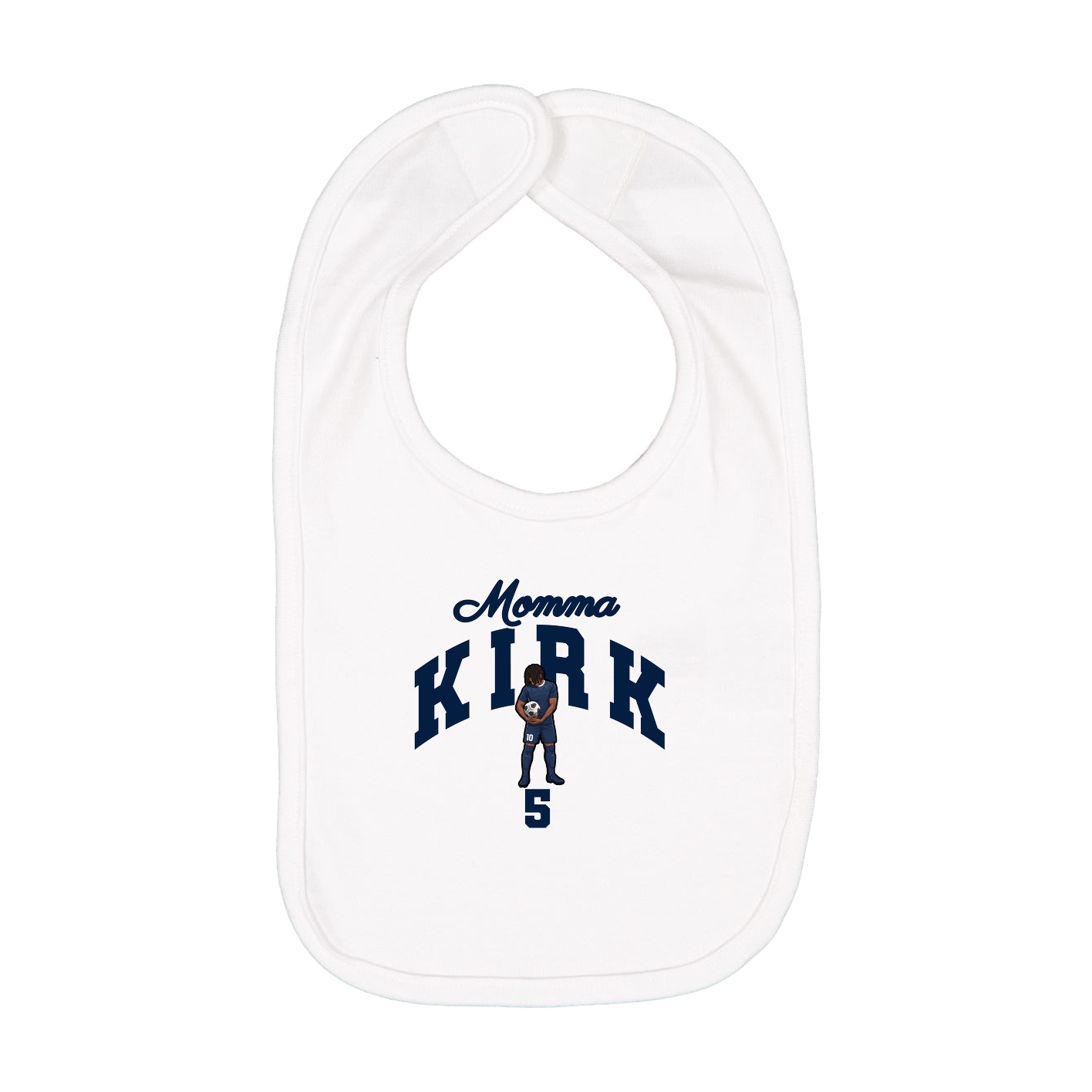 Infant Bib — Mothers Day Arch in White