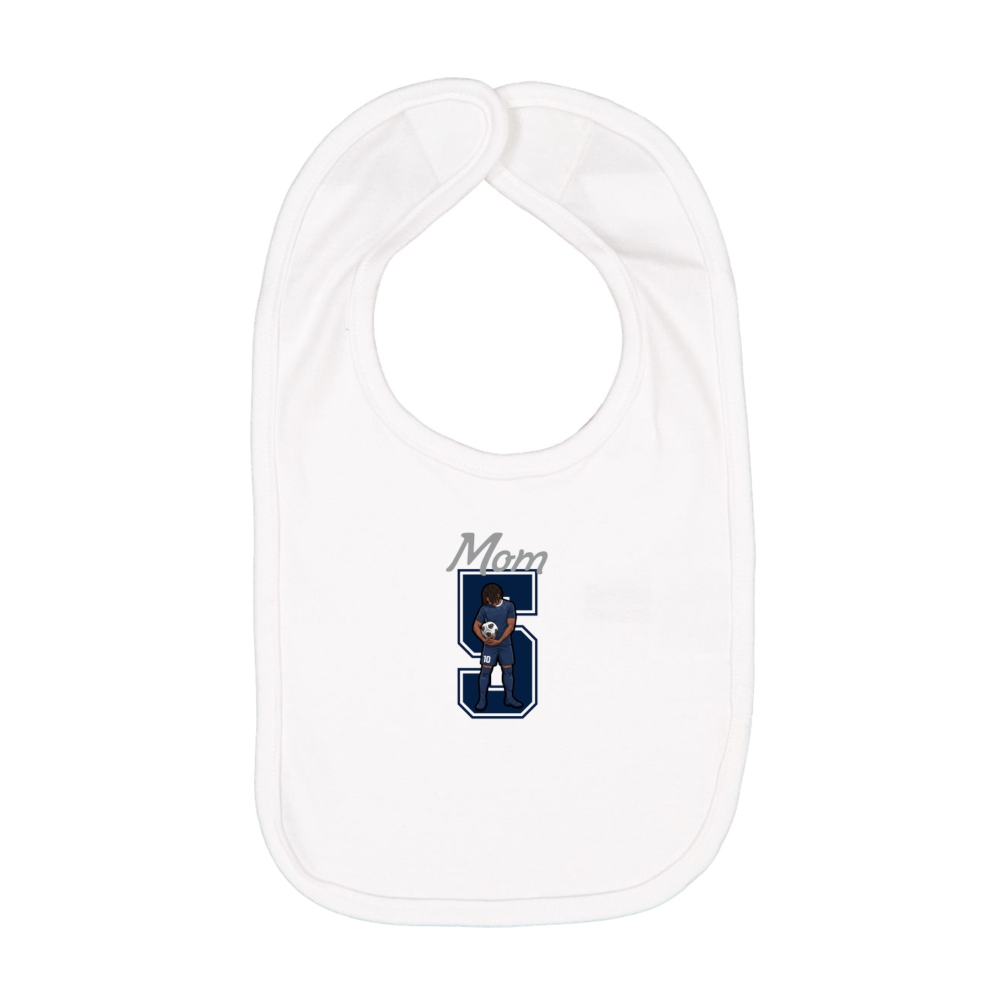 Infant Bib — Mothers Day Shirsey in White