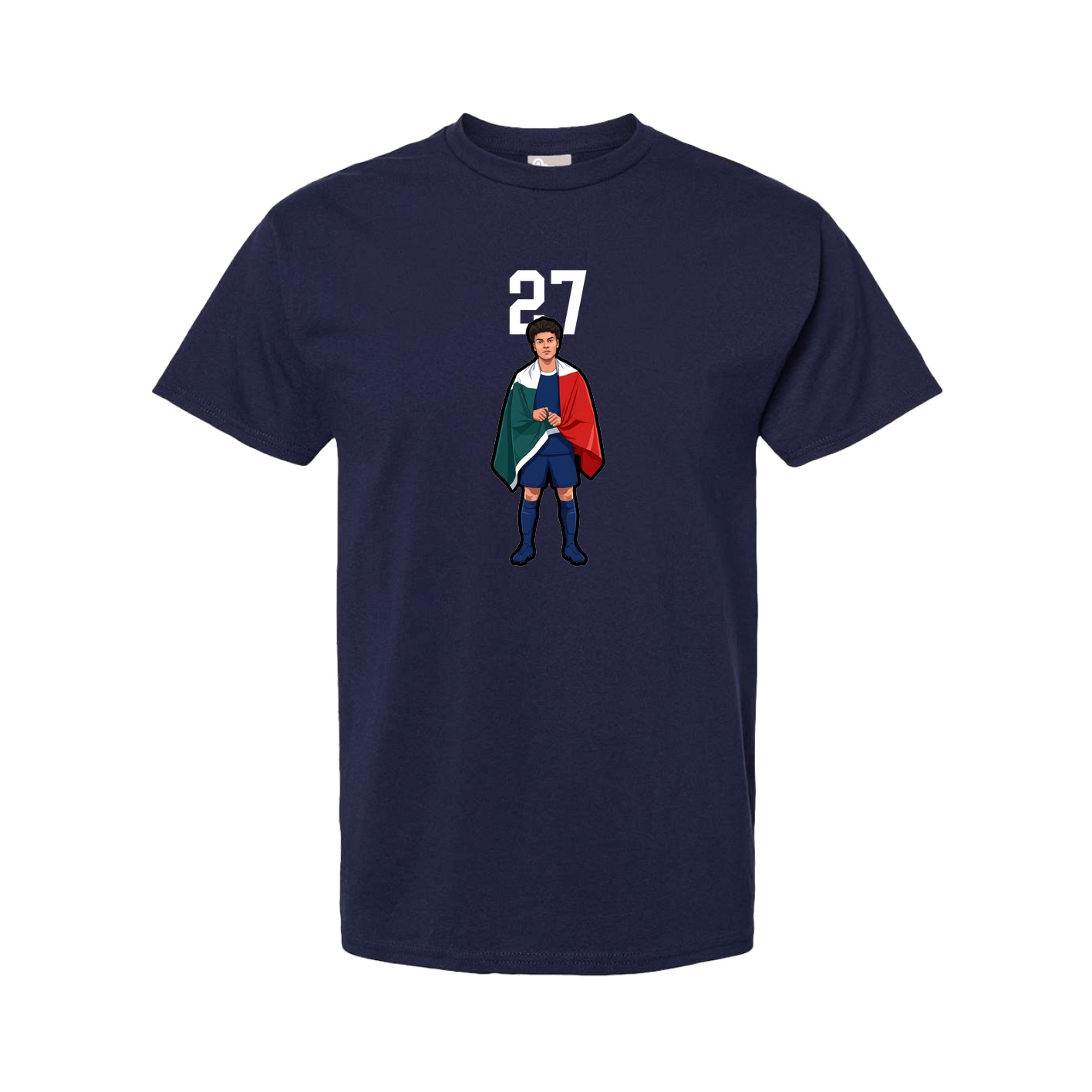 Tee — Number Top in Navy