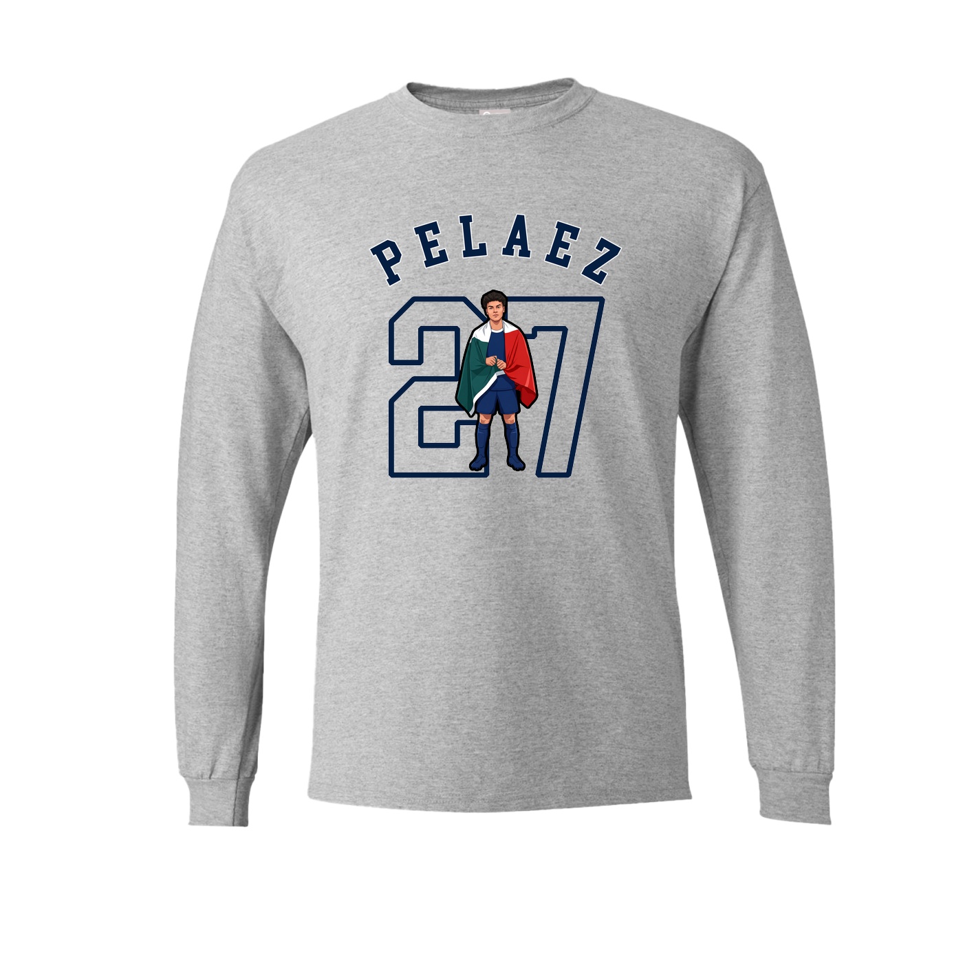 Long Sleeve Tee — Shirsey Arch in Grey