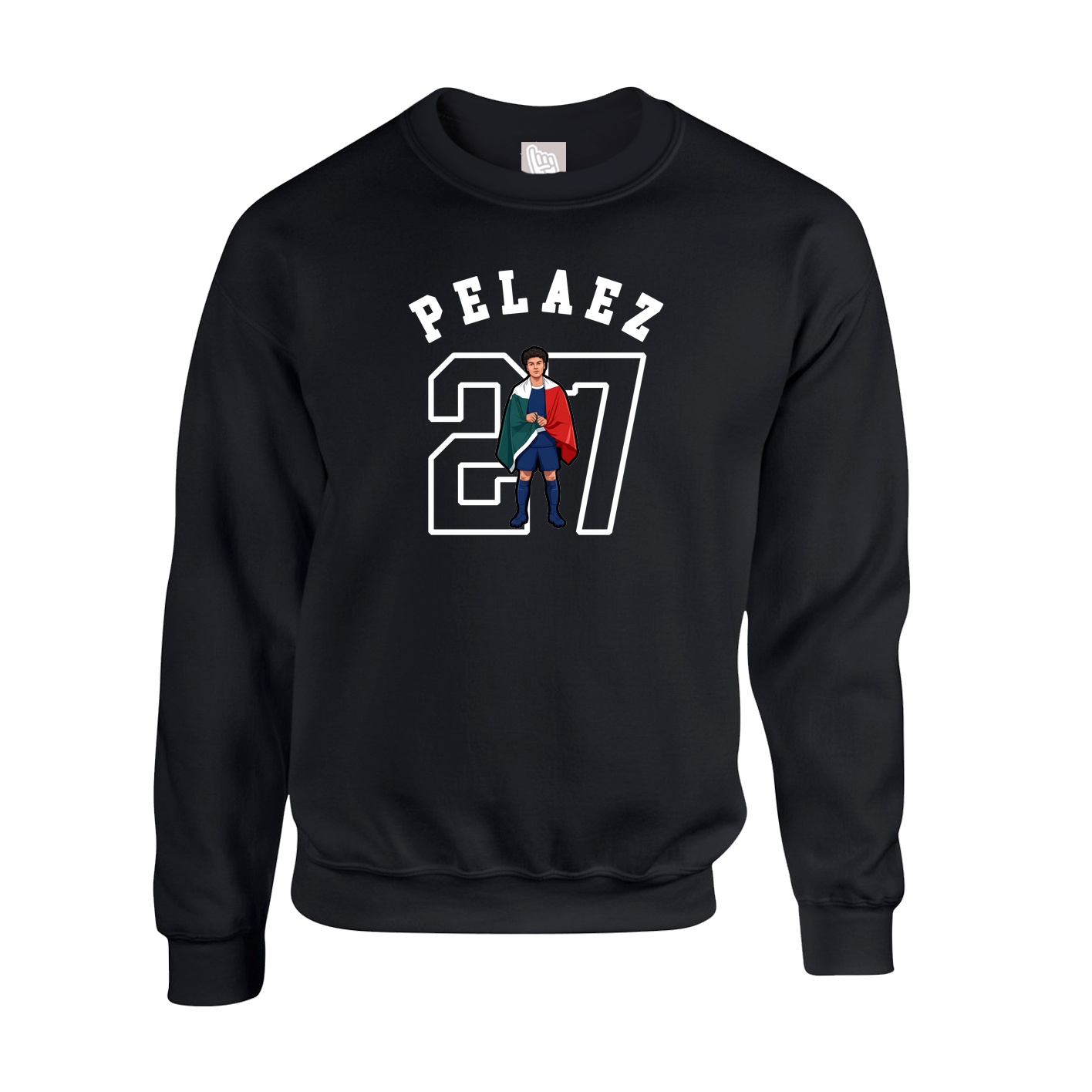 Fleece Crew — Shirsey Arch in Black