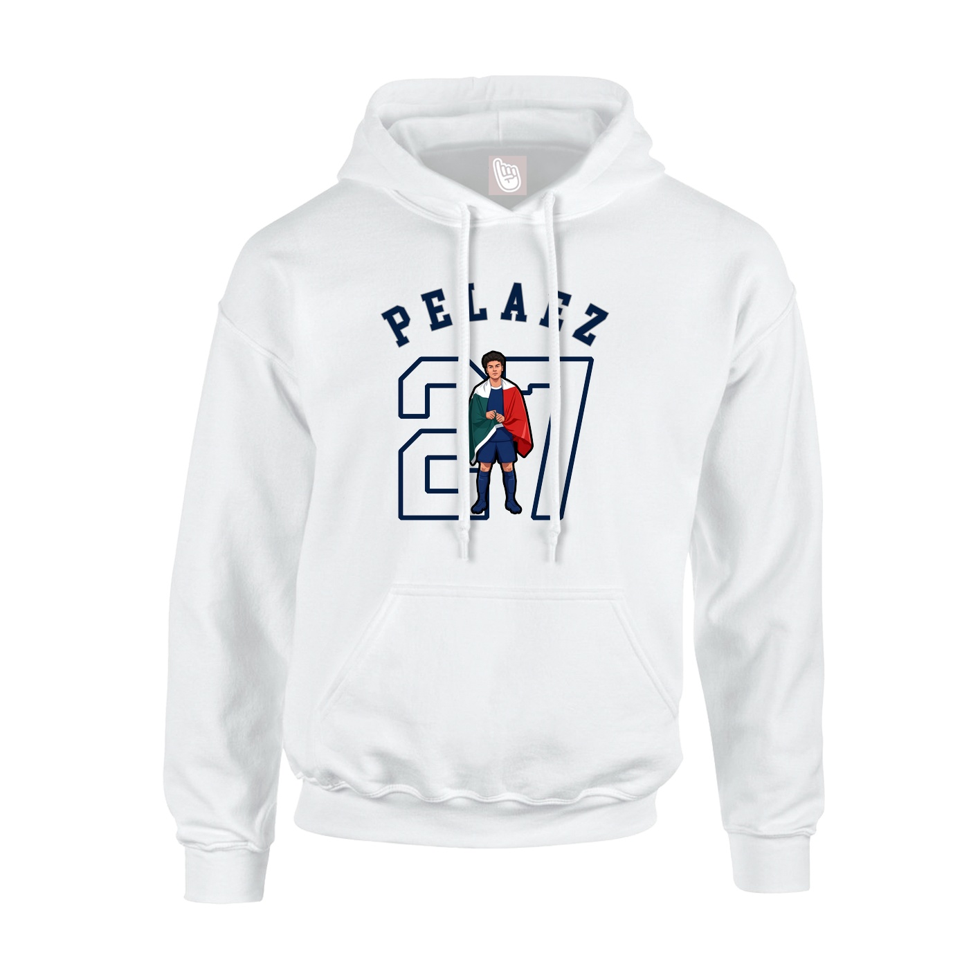 Youth Hoodie — Shirsey Arch in White