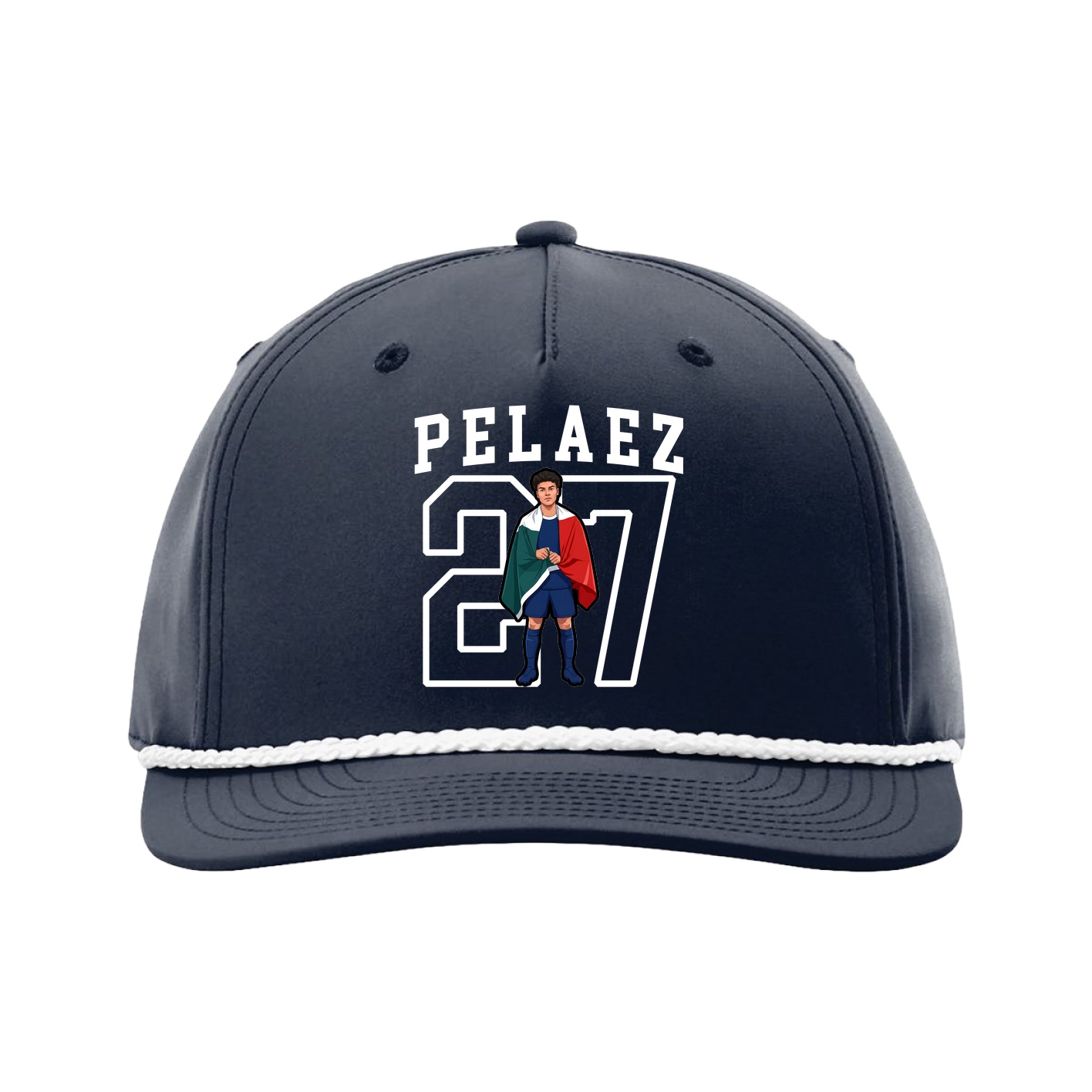 Five-Panel Classic Rope Cap — Shirsey in Navy