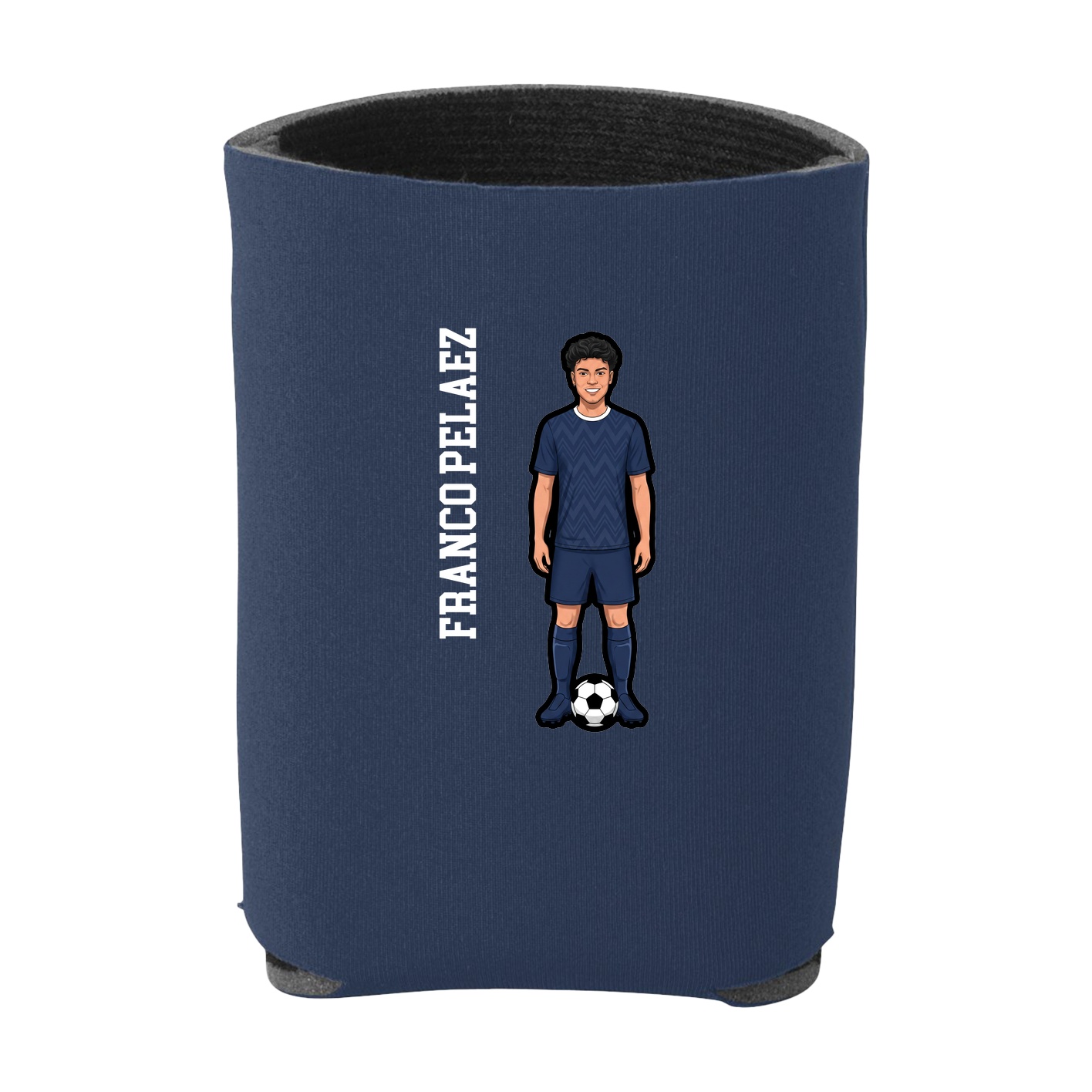 Can Holder — Name Vertical in Navy