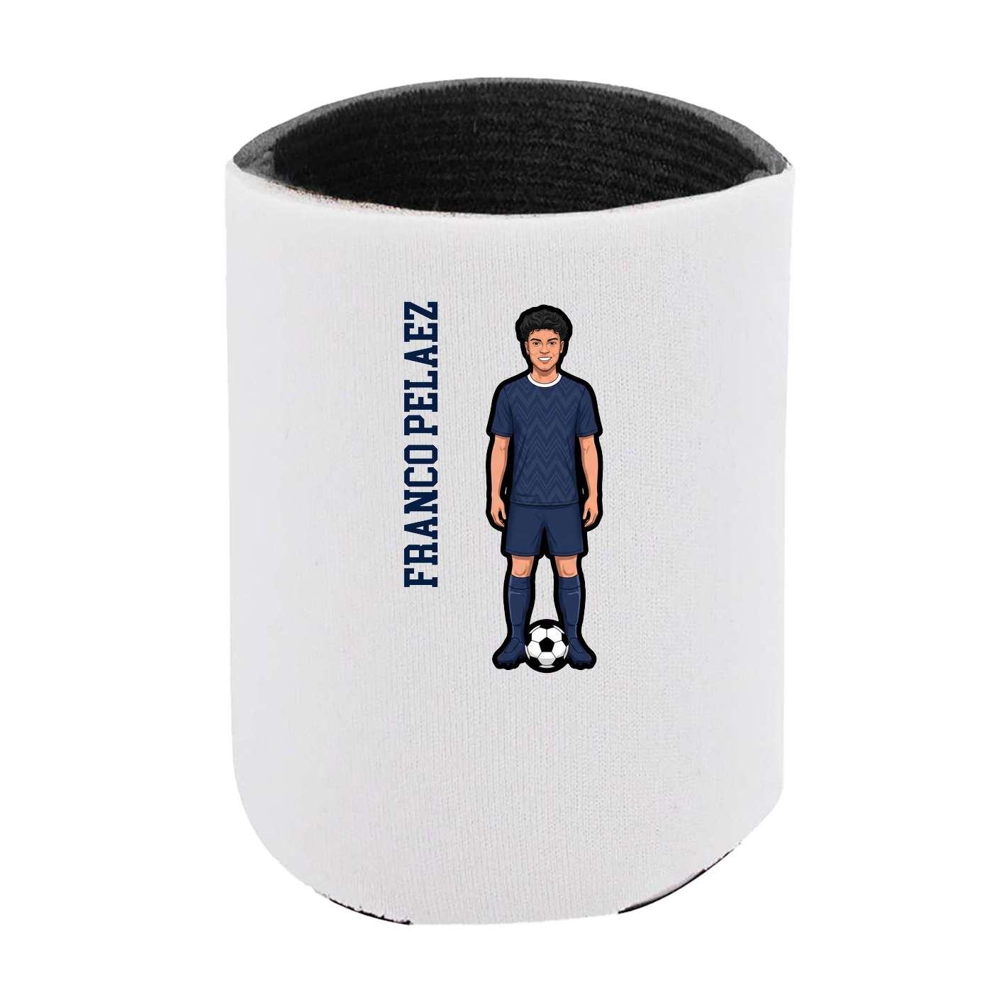 Can Holder — Name Vertical in White