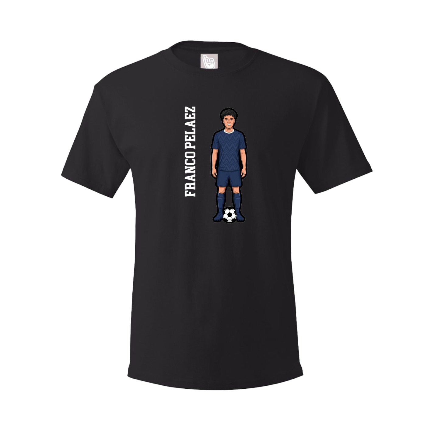 Tee — Name Vertical in Black