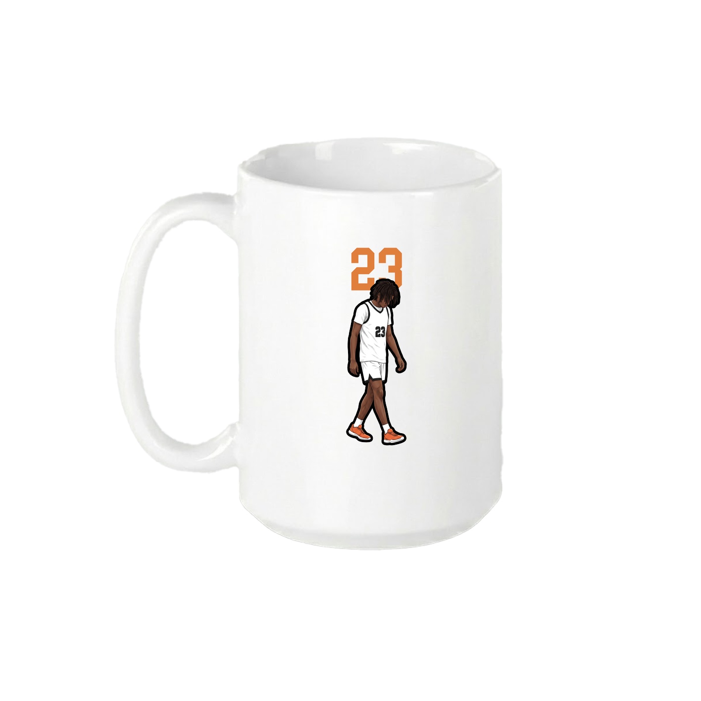 15oz Coffee Mug — Number Top in White
