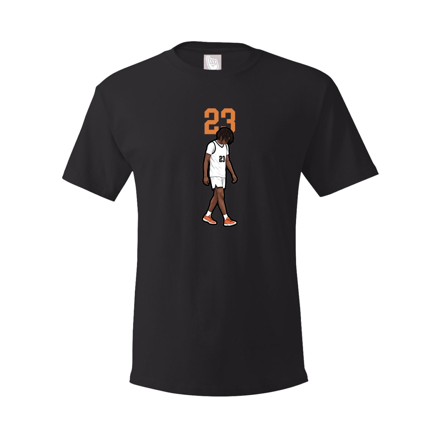 Youth Tee — Number Top in Black