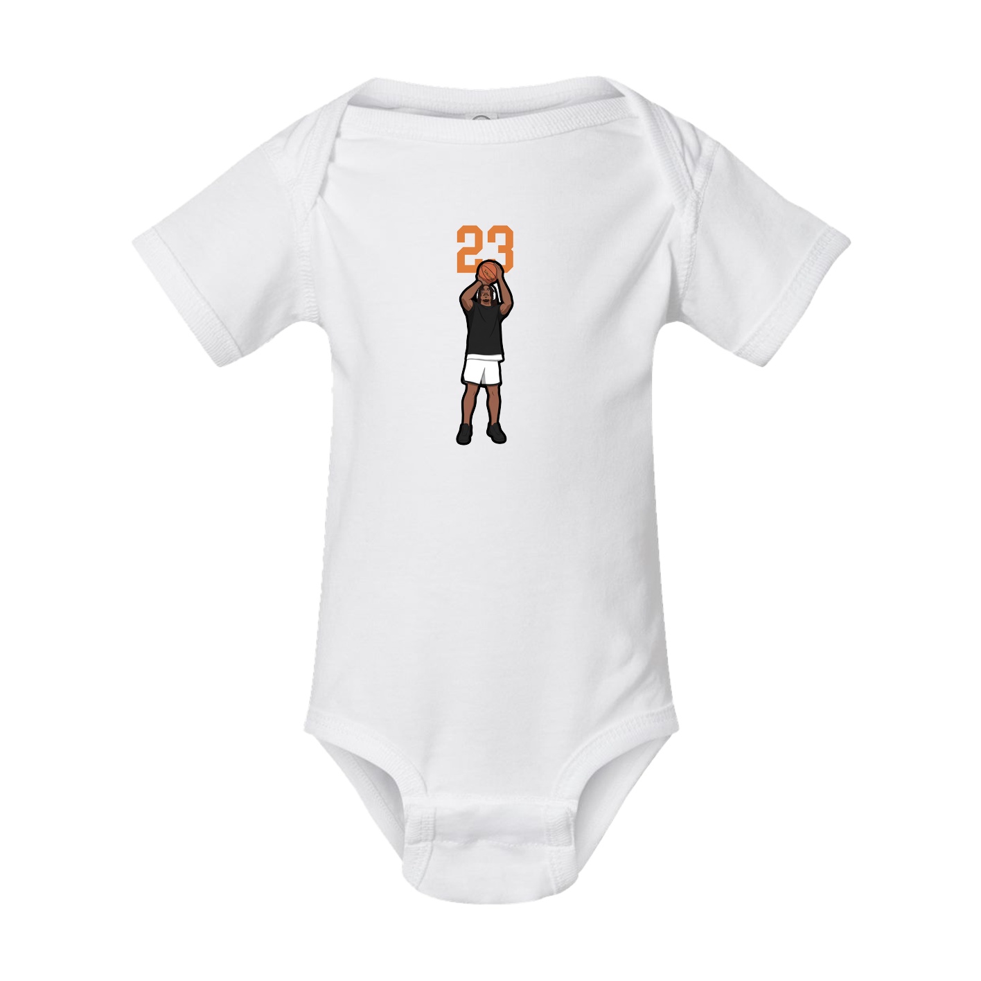 Baby Onesie — Number Top in White