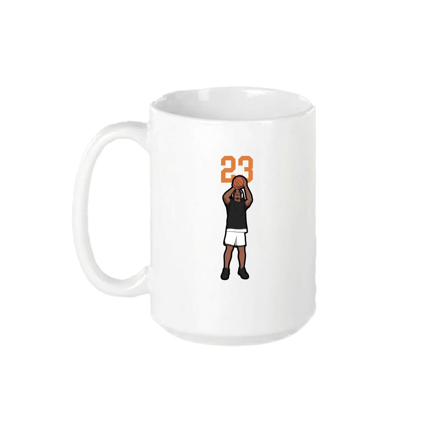15oz Coffee Mug — Number Top in White