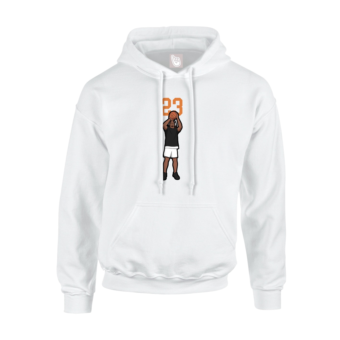 Hoodie — Number Top in White