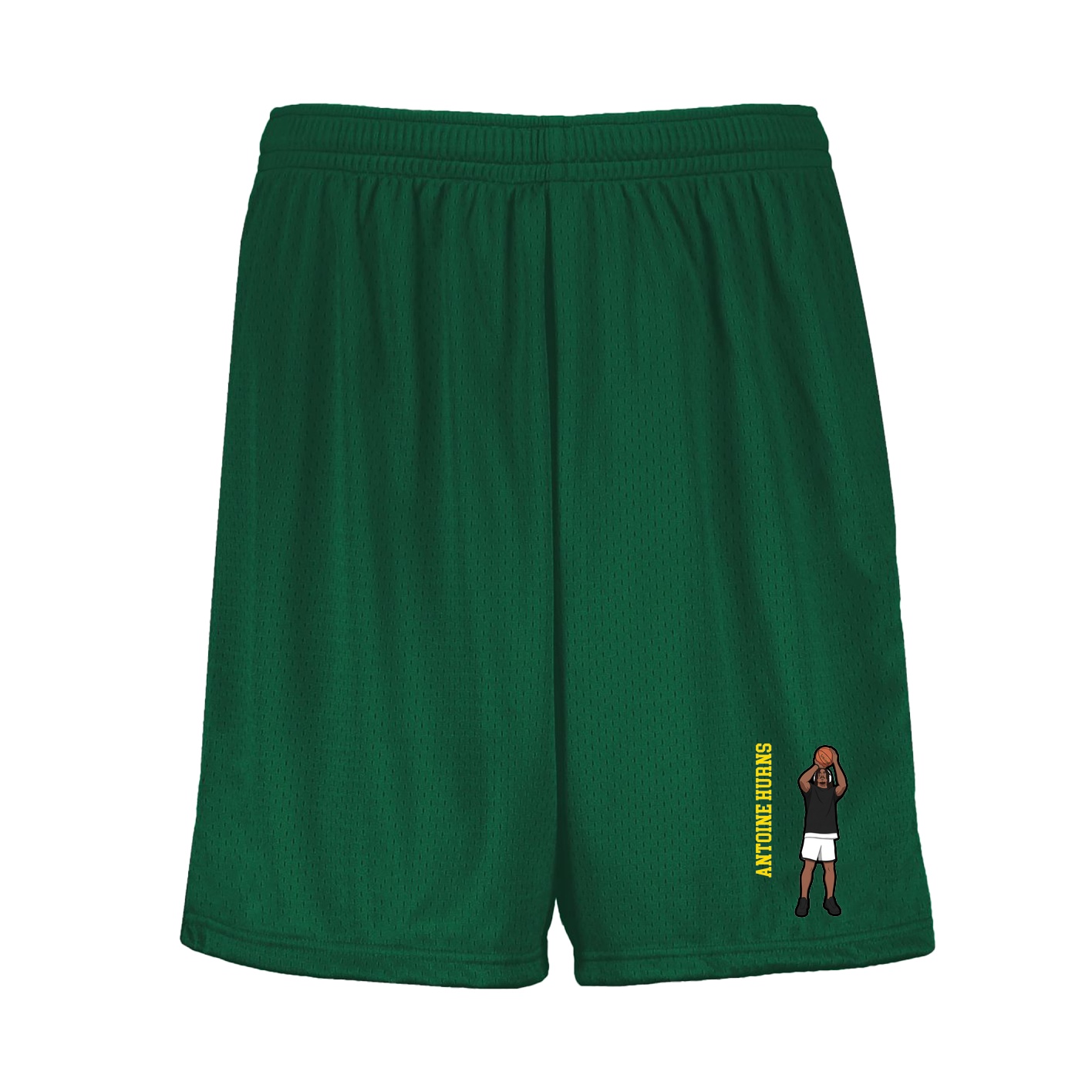 Shorts — Name Vertical in Green