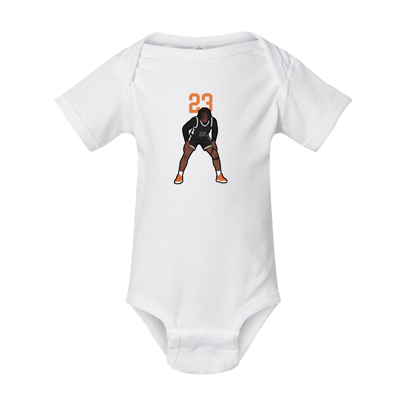 Baby Onesie — Number Top in White