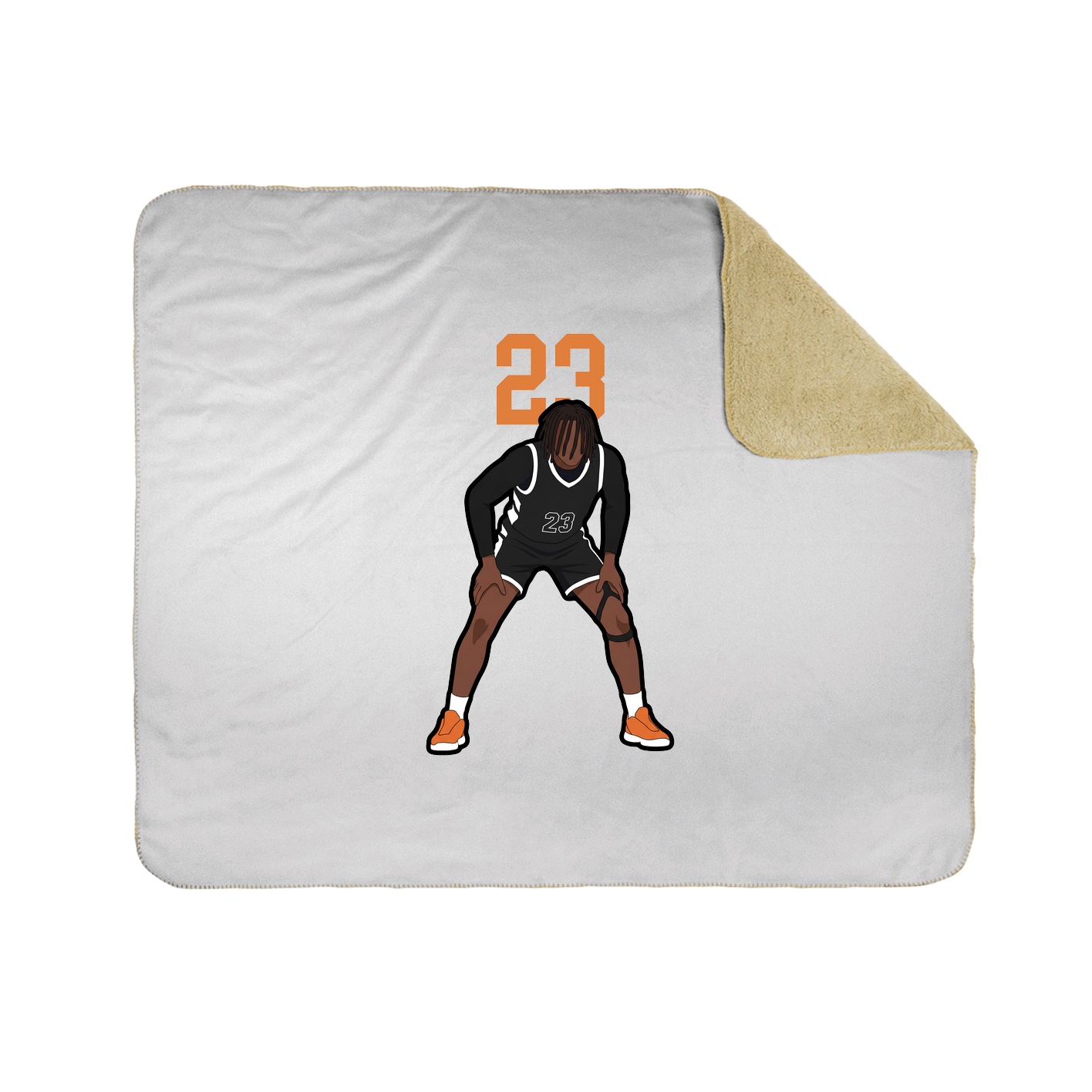 Throw Blanket — Number Top in White
