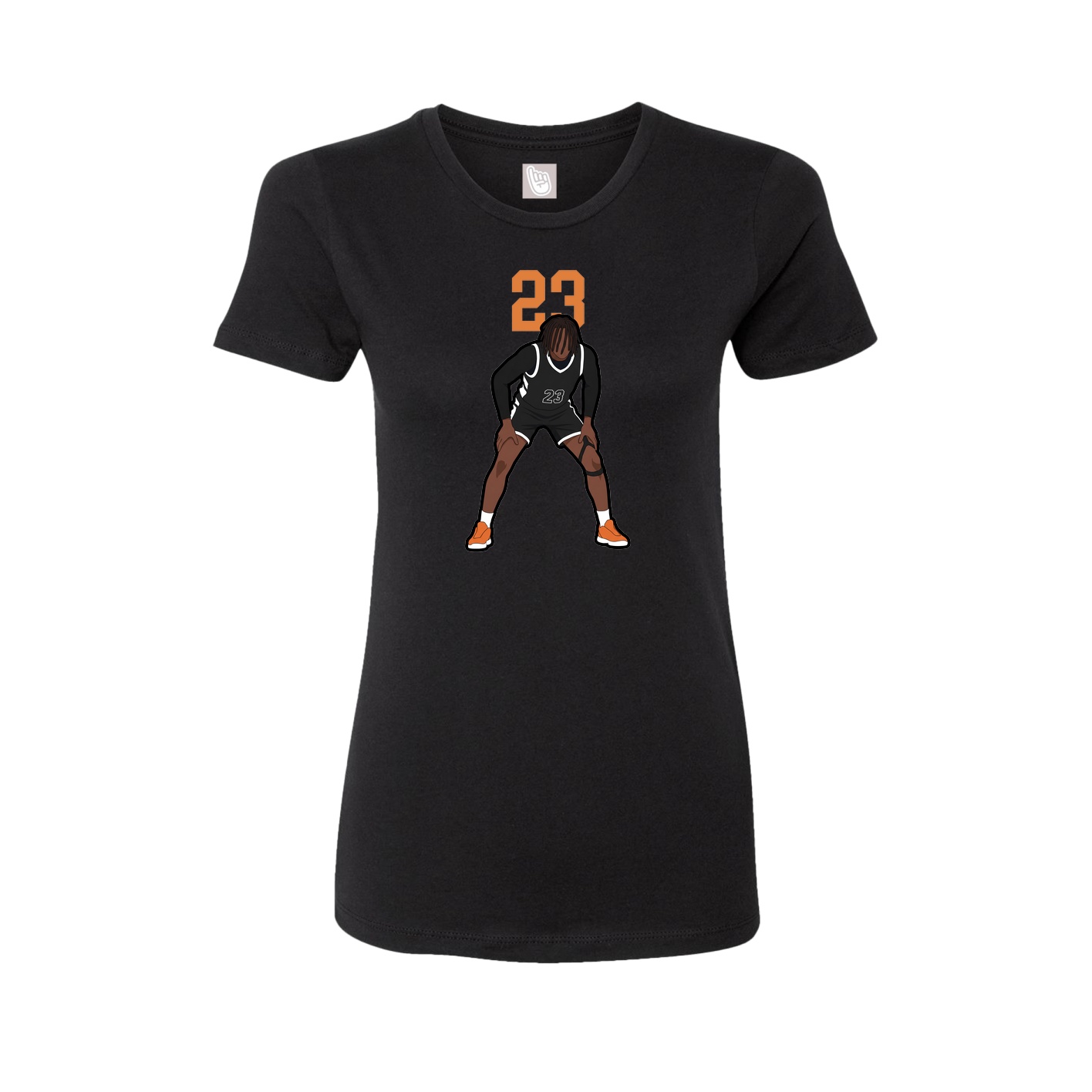Womens Tee — Number Top in Black
