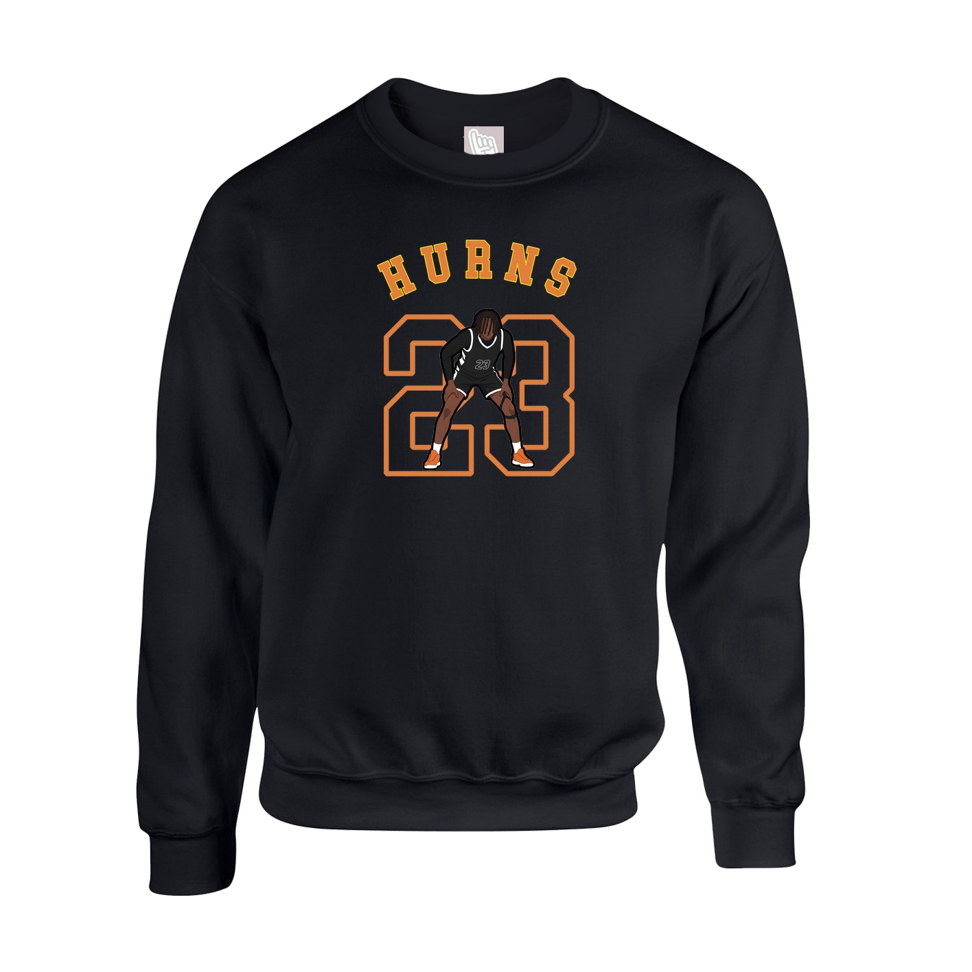 Fleece Crew — Shirsey Arch in Black
