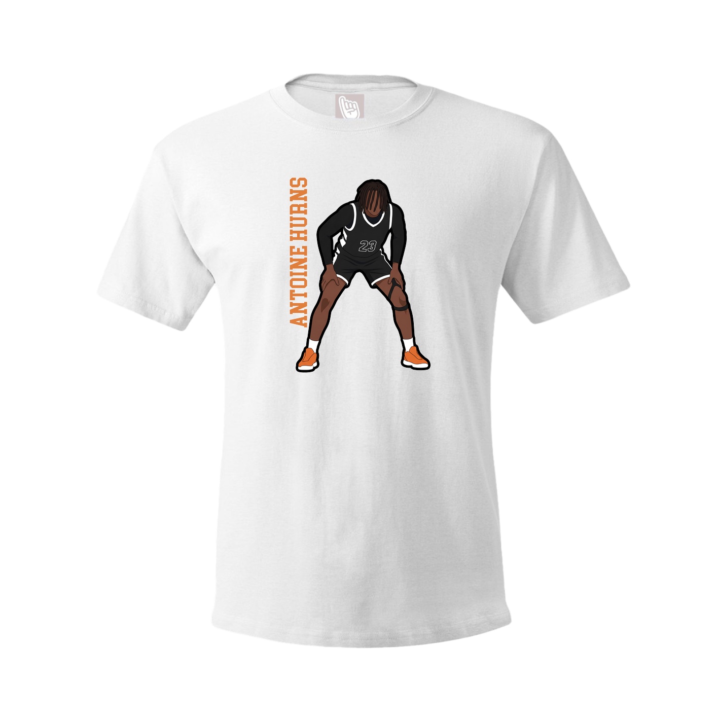 Youth Tee — Name Vertical in White
