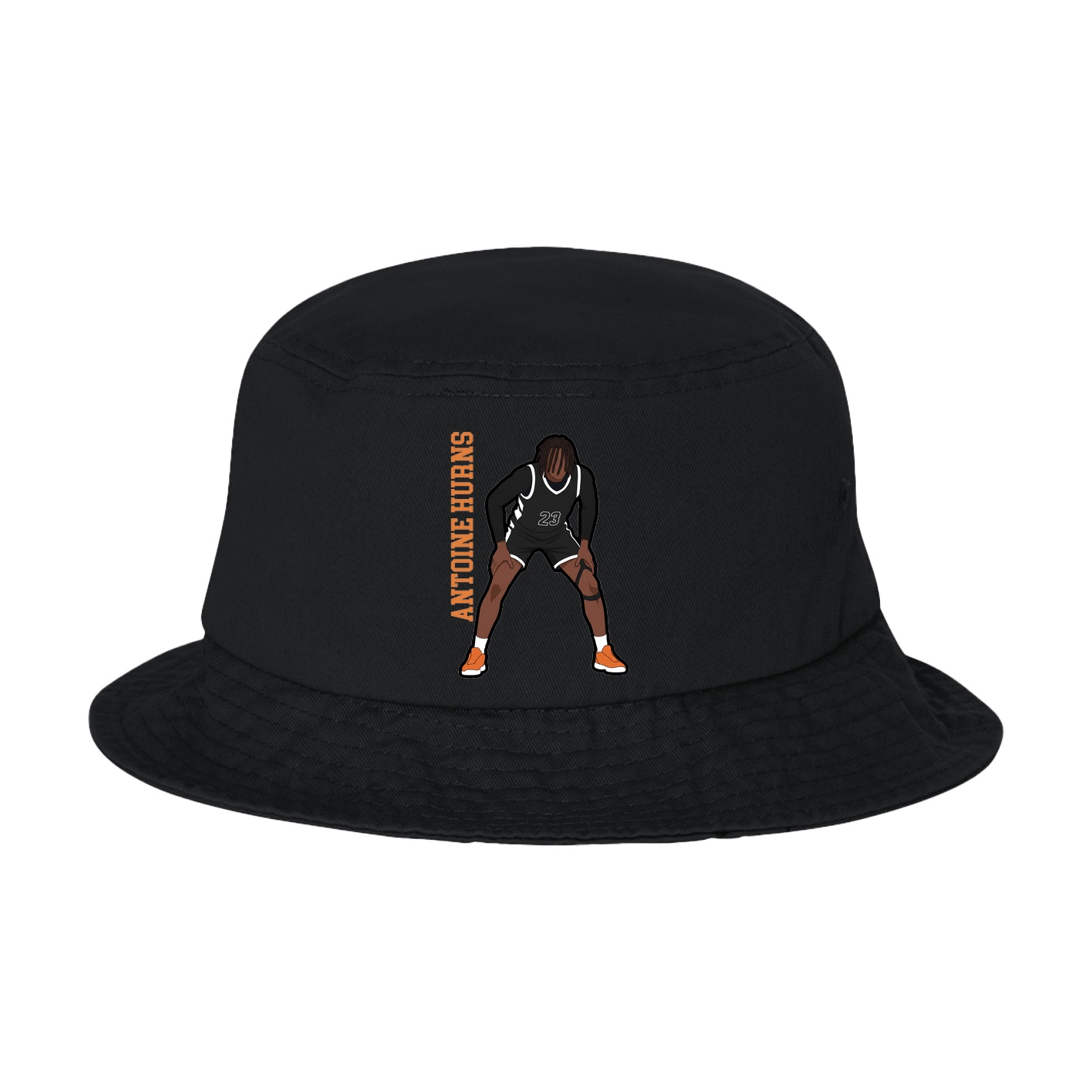 Bucket Cap — Name Vertical in Black