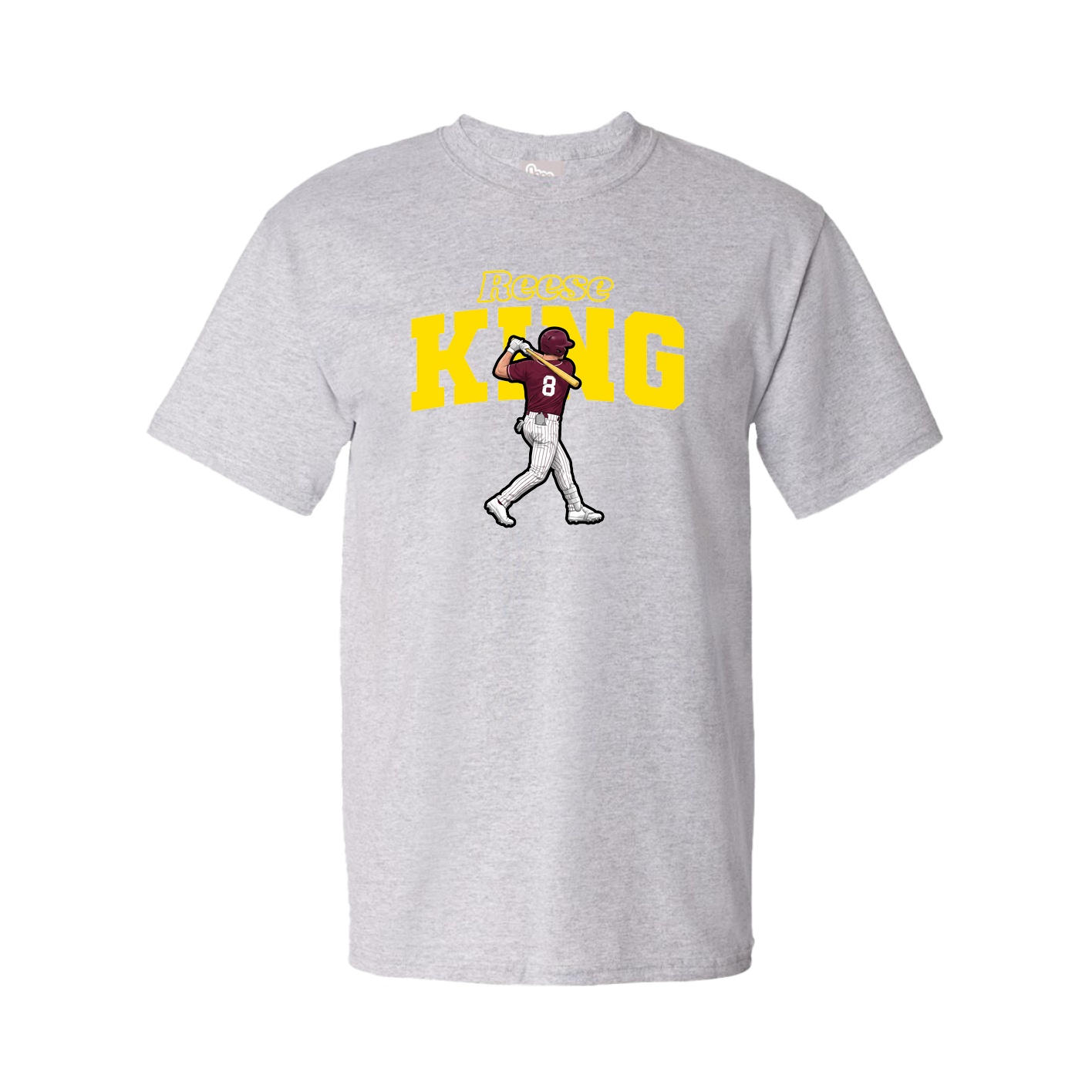Youth Tee — Name Arch in Grey